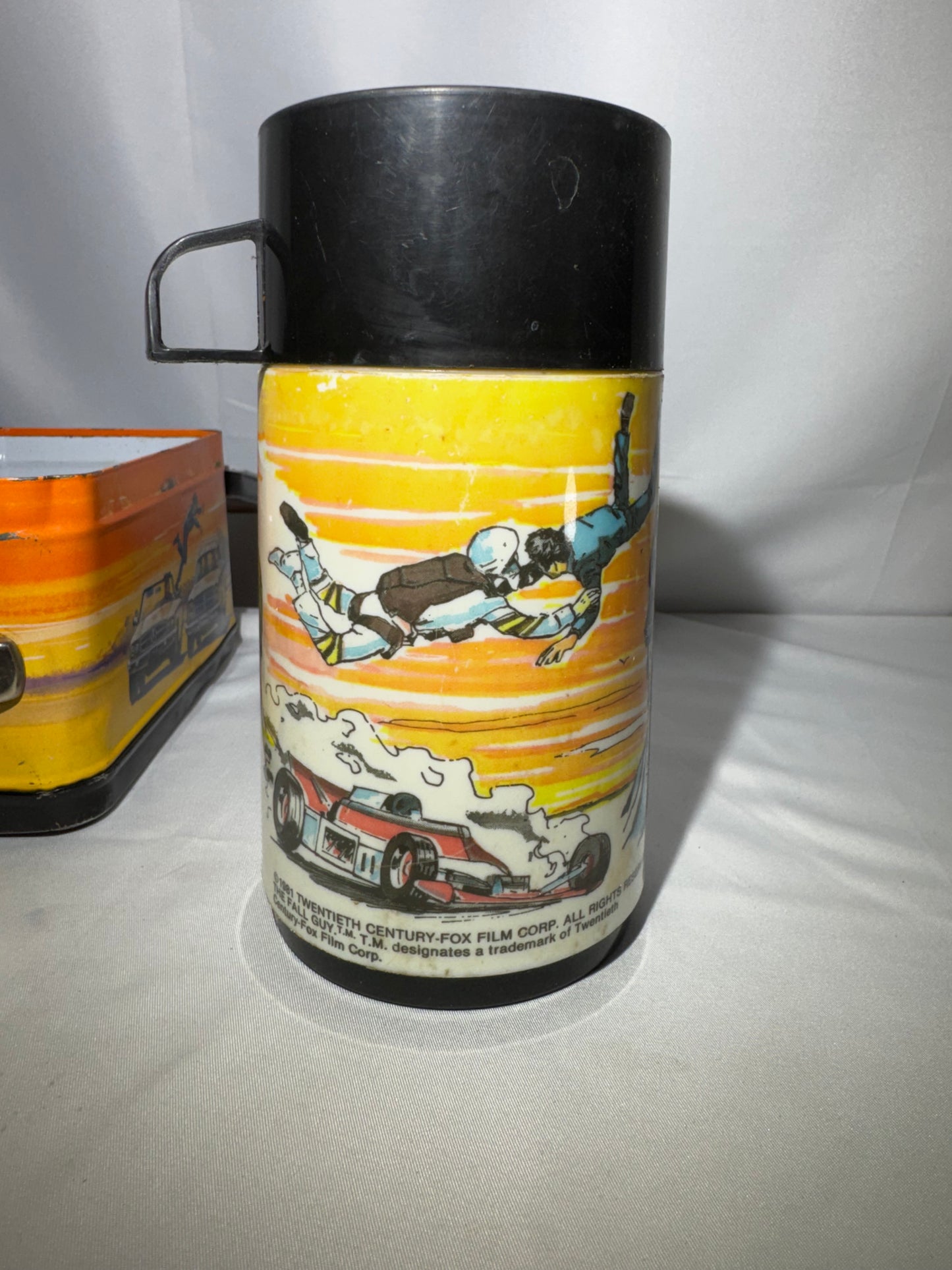 Vintage 1981 The Fall Guy Metal Lunch Box with Original Thermos – Aladdin Industries