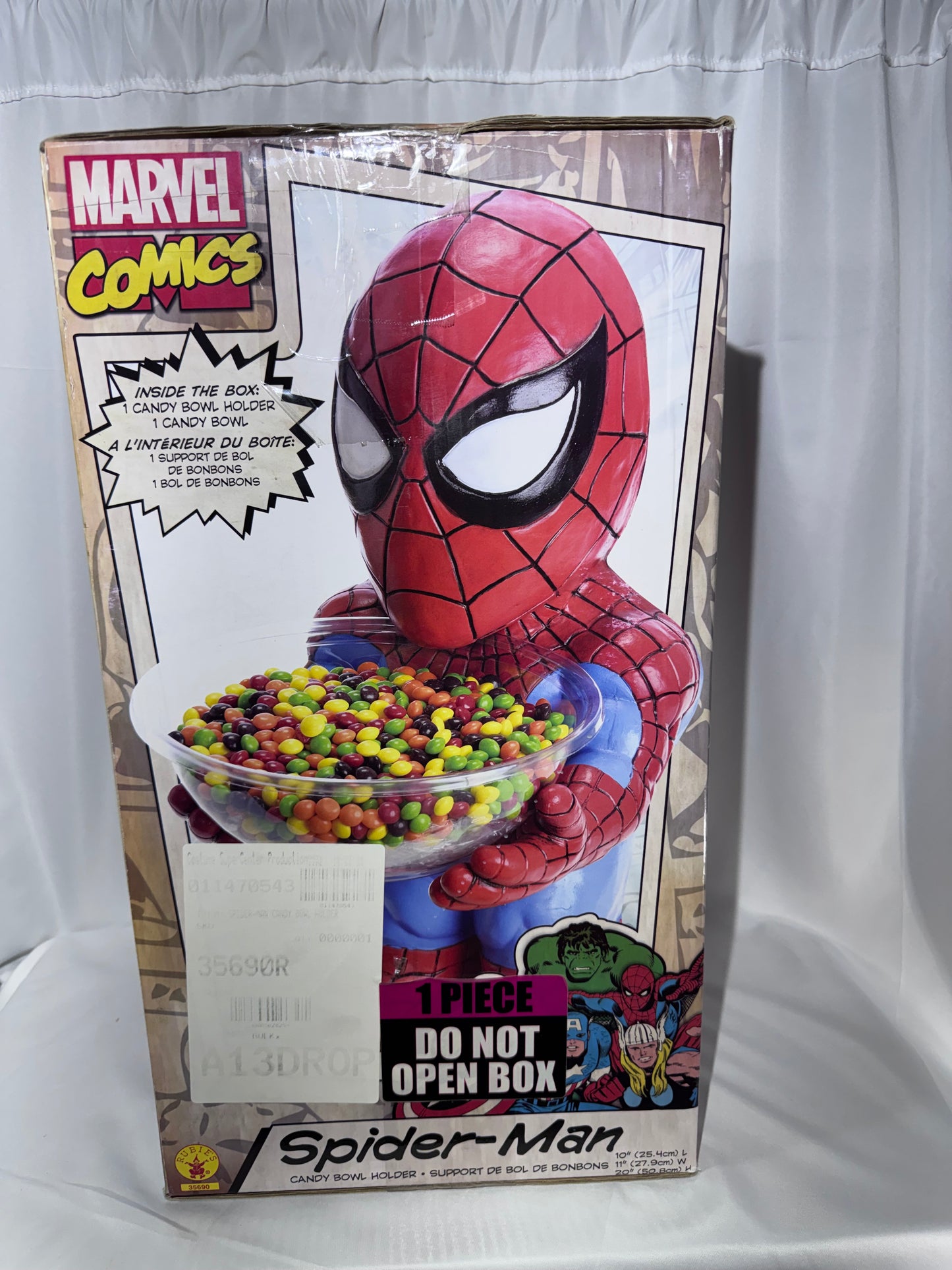 Rubie’s Marvel Spider-Man Candy Bowl Holder – Original Box
