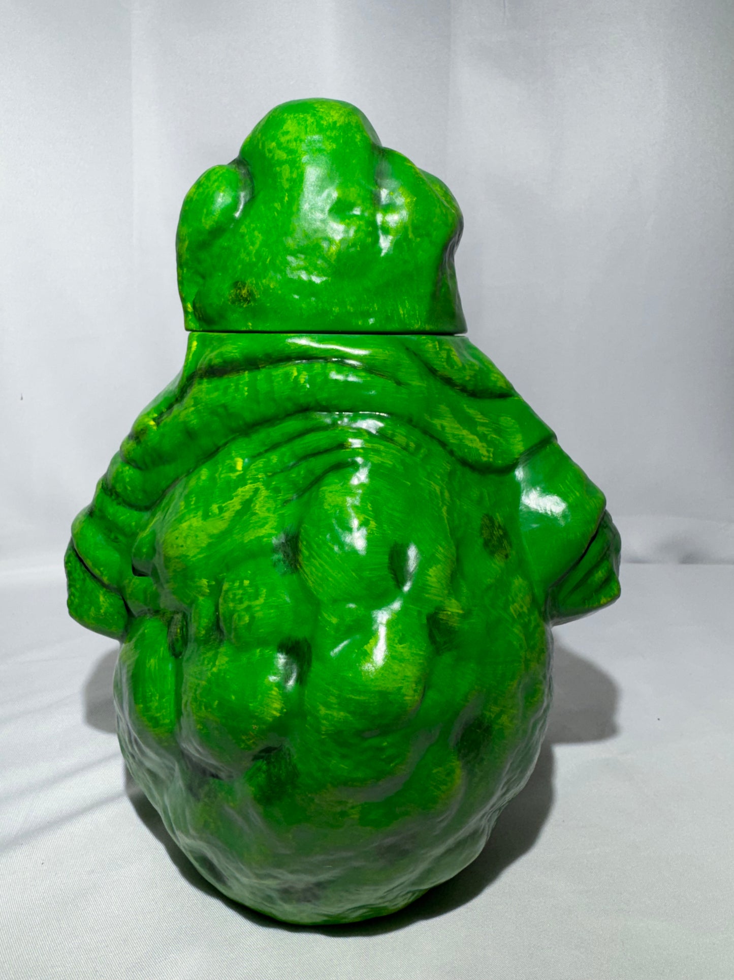 Rare Vintage Ghostbusters Slimer Ceramic Cookie Jar 9” Hand Painted No Box