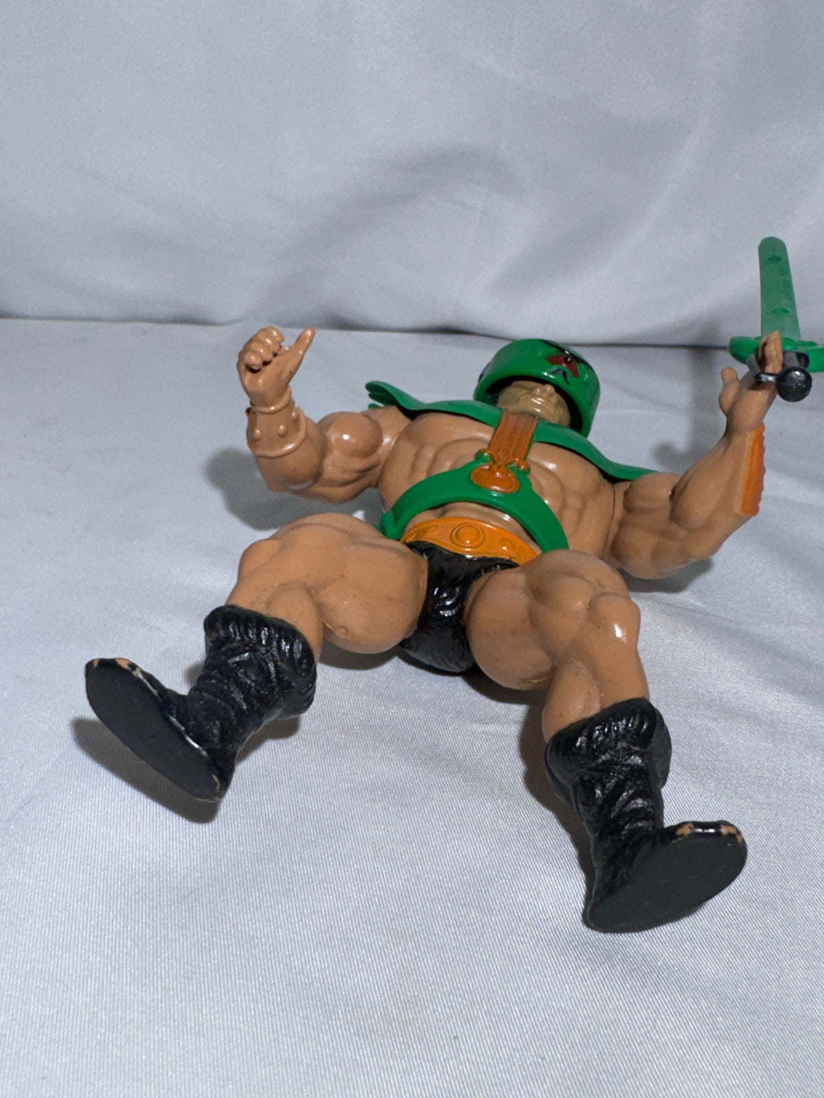 Vintage 1980s Mattel Masters of the Universe Tri-Klops Action Figure w/ Green Armor & Sword