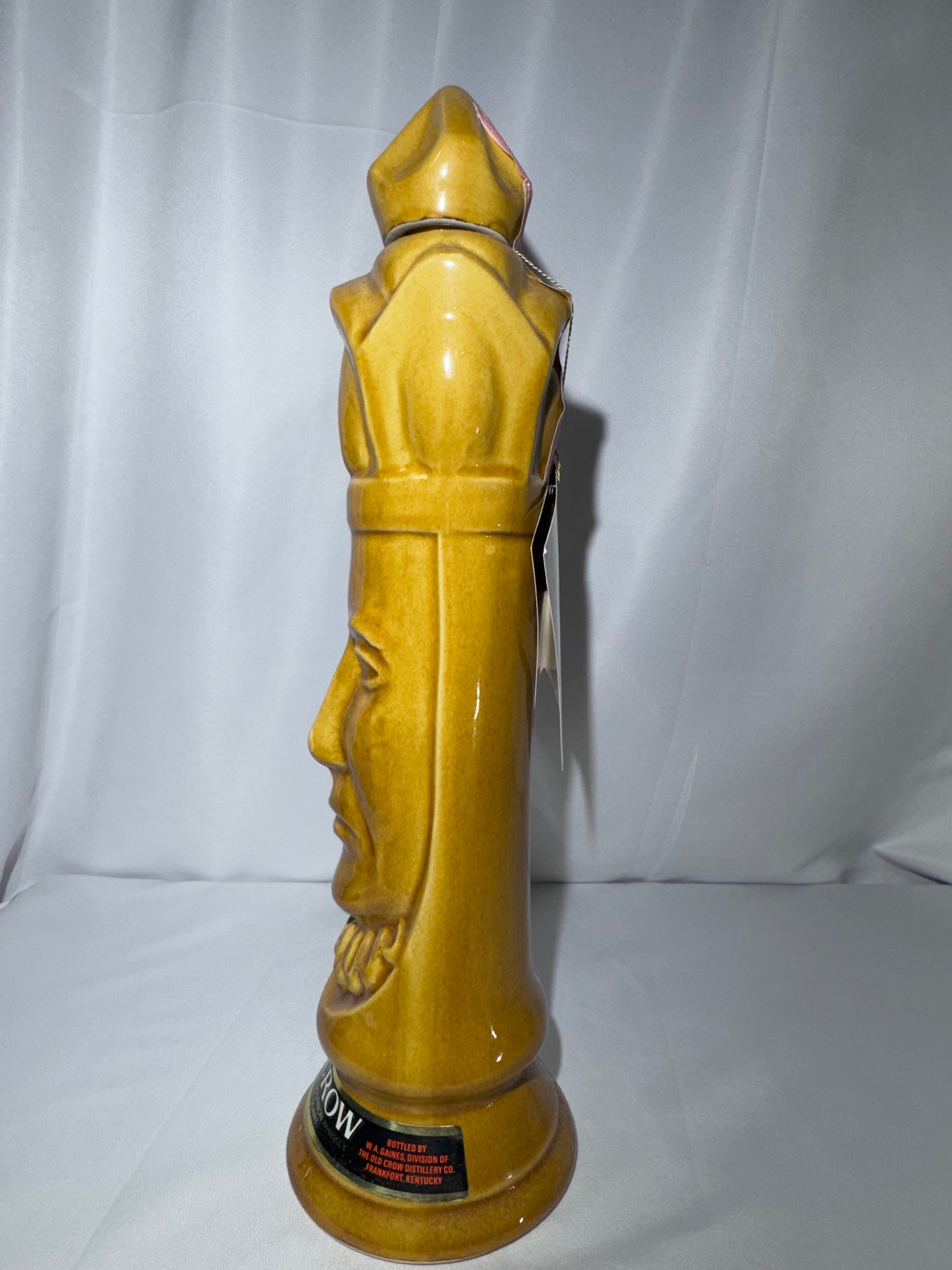 Vintage Old Crow Limited Edition Chessmen Ceramics “Light King” Bourbon Decanter – 1969