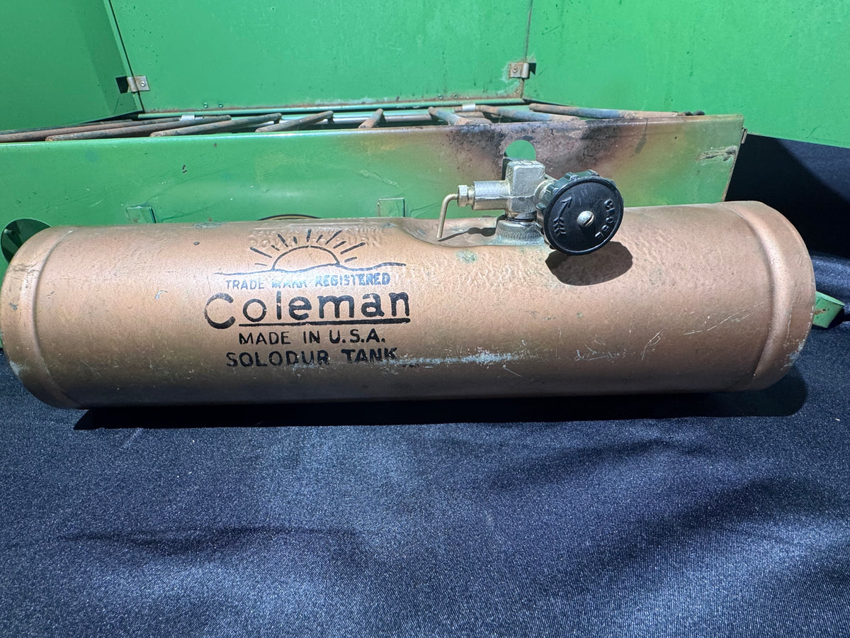 Vintage Coleman Model 415C Two-Burner Camp Stove – WWII Era (1940–1943) – Untested
