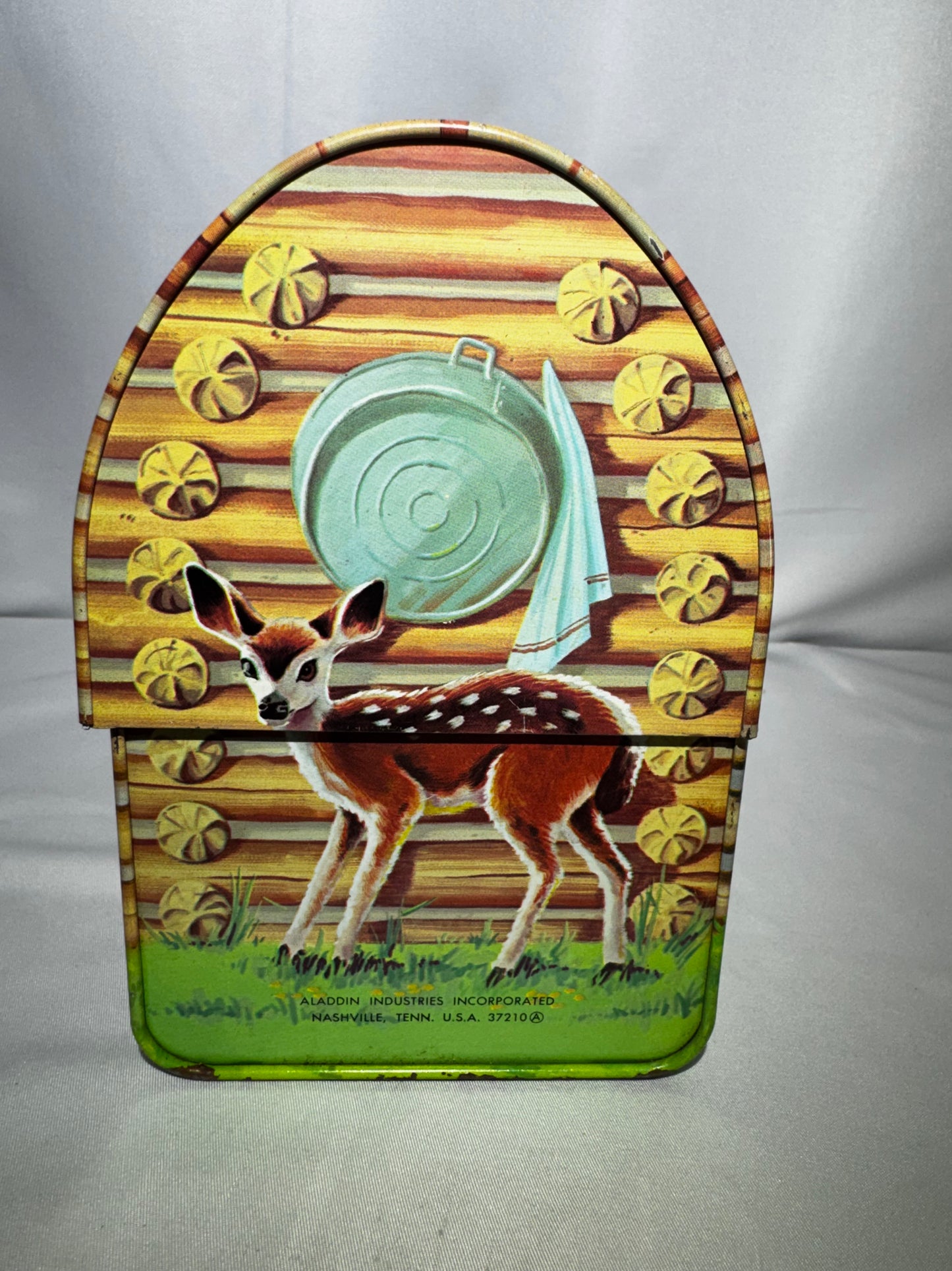 Vintage 1977 The Life and Times of Grizzly Adams Metal Lunch Box & Thermos