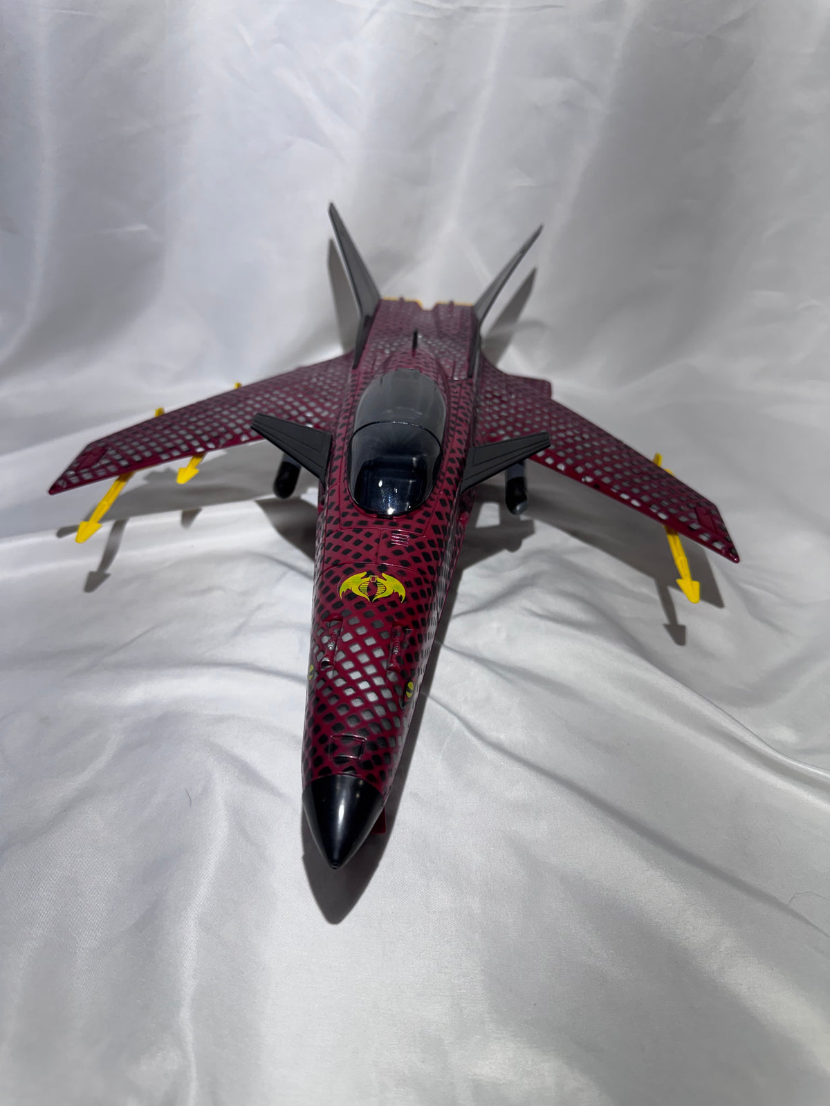 G.I. Joe Python Patrol Conquest X-30 Jet – Vintage – Working – Missing 1 Missile