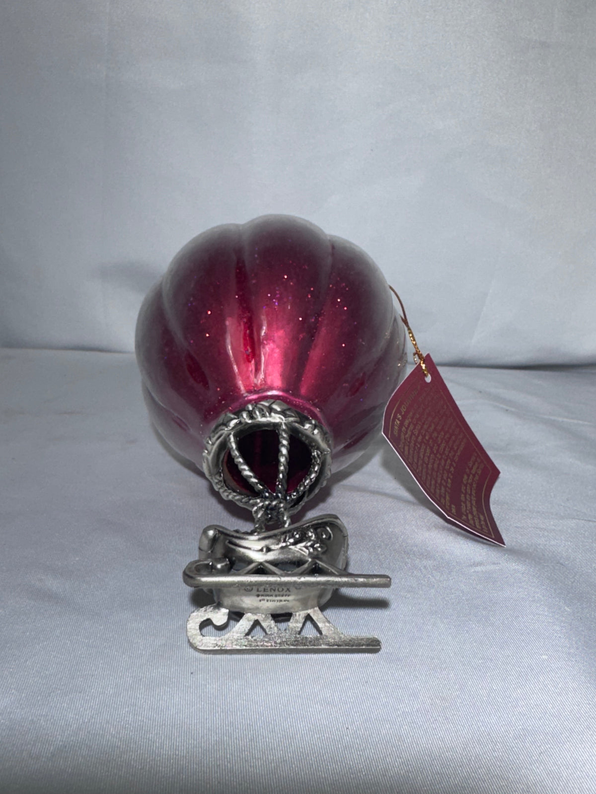 Lenox Kirk Stieff Collection – Santa’s Journey Hot Air Balloon Christmas Ornament – 1998 First in Series
