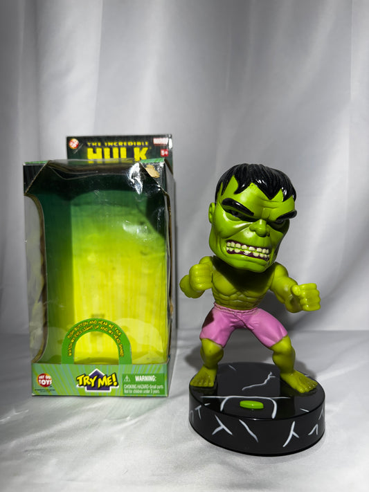 2003 Marvel The Incredible Hulk Bobble Head Lights Sounds Way Out Toys w/ Box