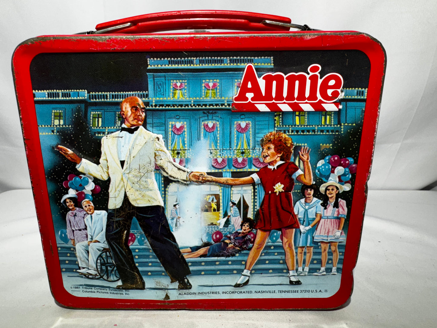 Vintage 1981 Annie Metal Lunchbox with Thermos – Aladdin Industries