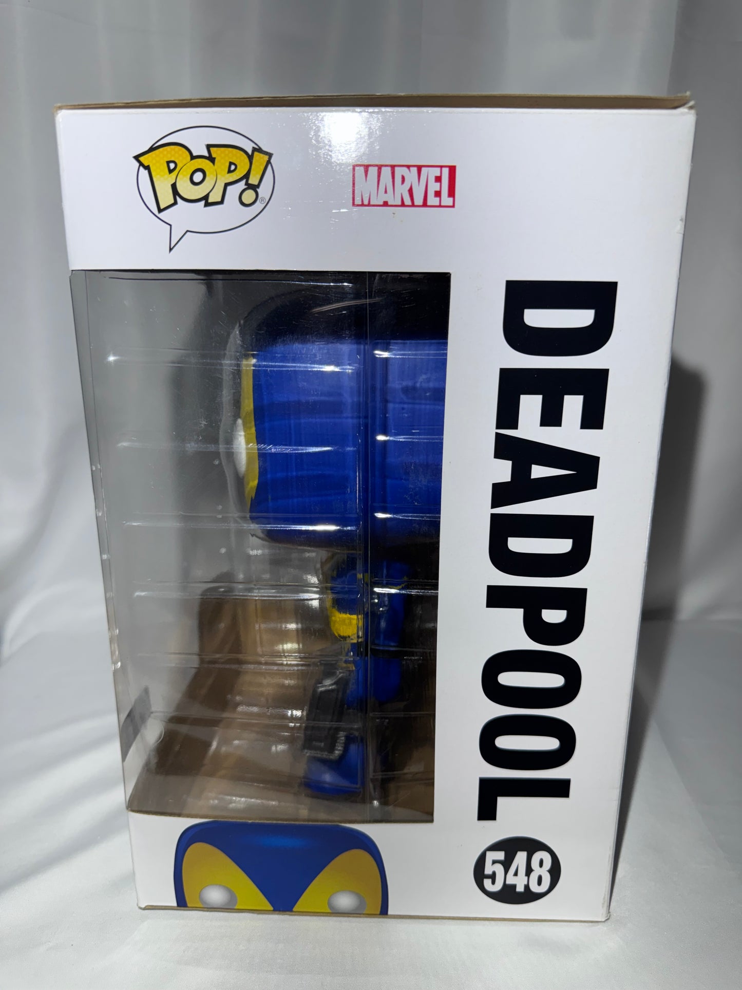 Funko Pop! Marvel Deadpool 10” #548 Blue & Yellow X-Men Walmart Exclusive
