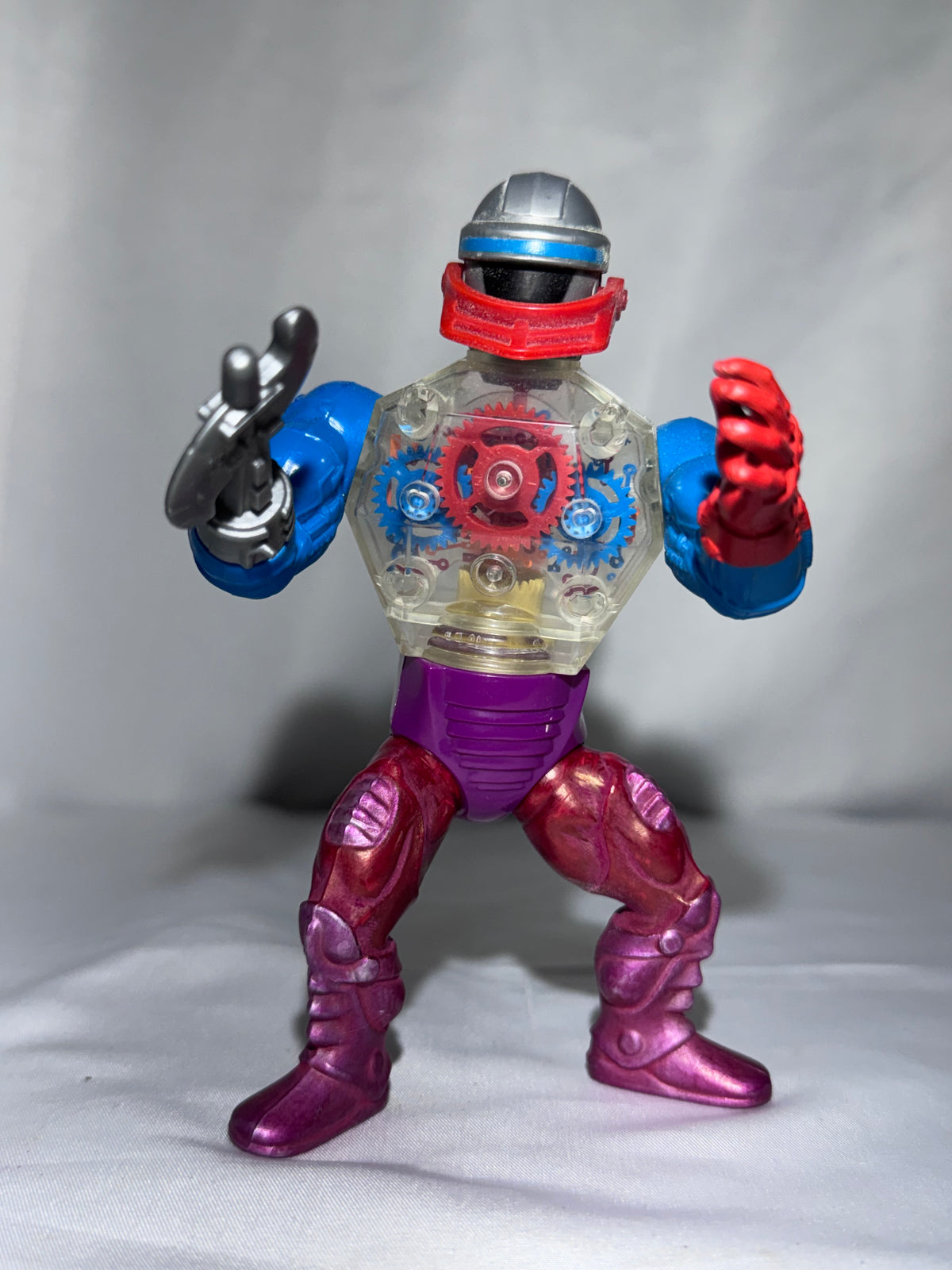 Vintage 1984 Mattel MOTU Roboto Action Figure Masters of the Universe w/ Attachment