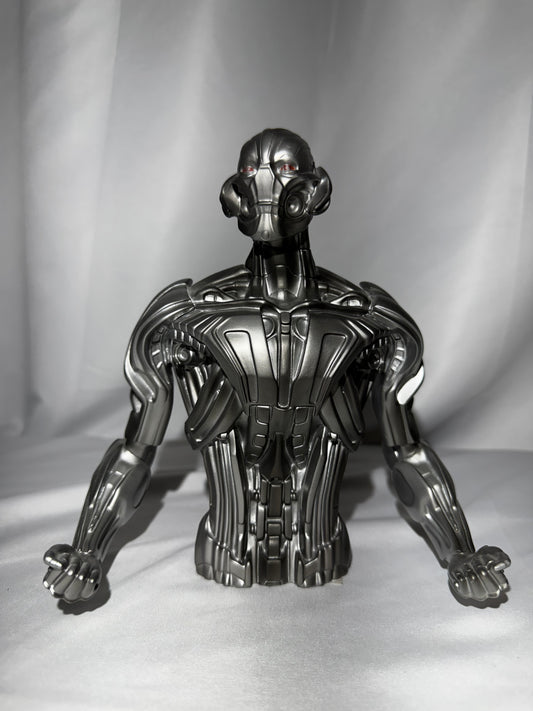 Monogram Marvel Avengers Age of Ultron Thanos Bust Bank Silver Finish Coin Bank 7.5”