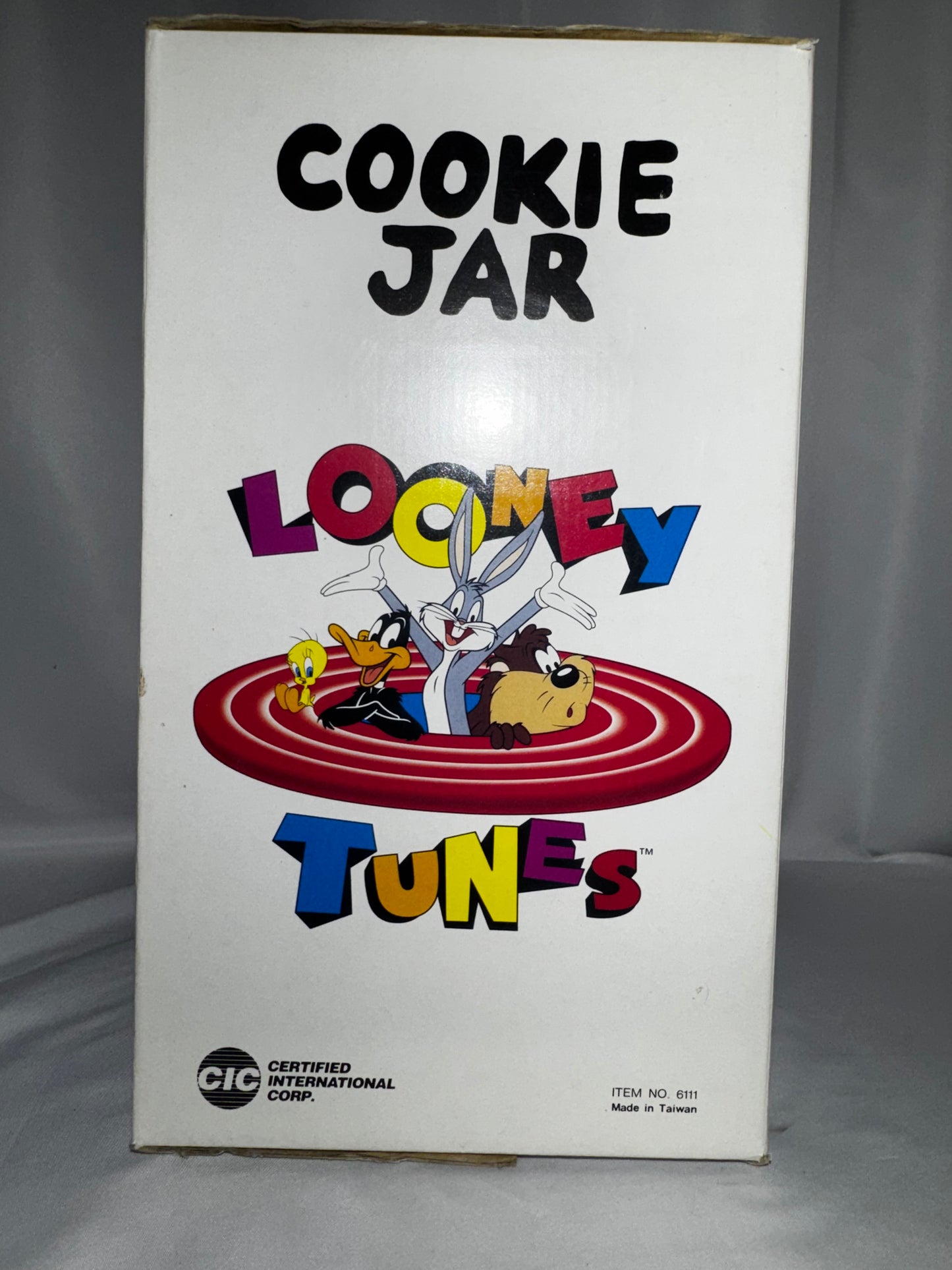 Rare Vintage 1993 Warner Bros Road Runner Cookie Jar ACME TNT Cactus Ceramic w/ Box
