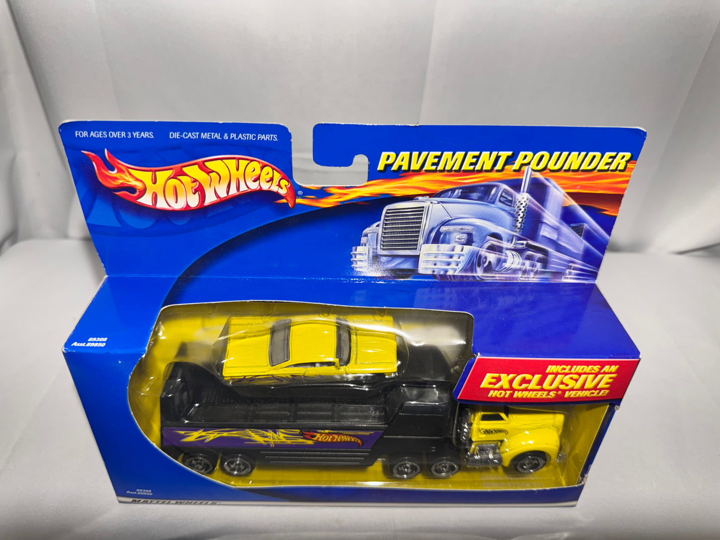 Hot Wheels Pavement Pounder – Hot Wheels Logo / Chevy Impala (2000 Mattel)