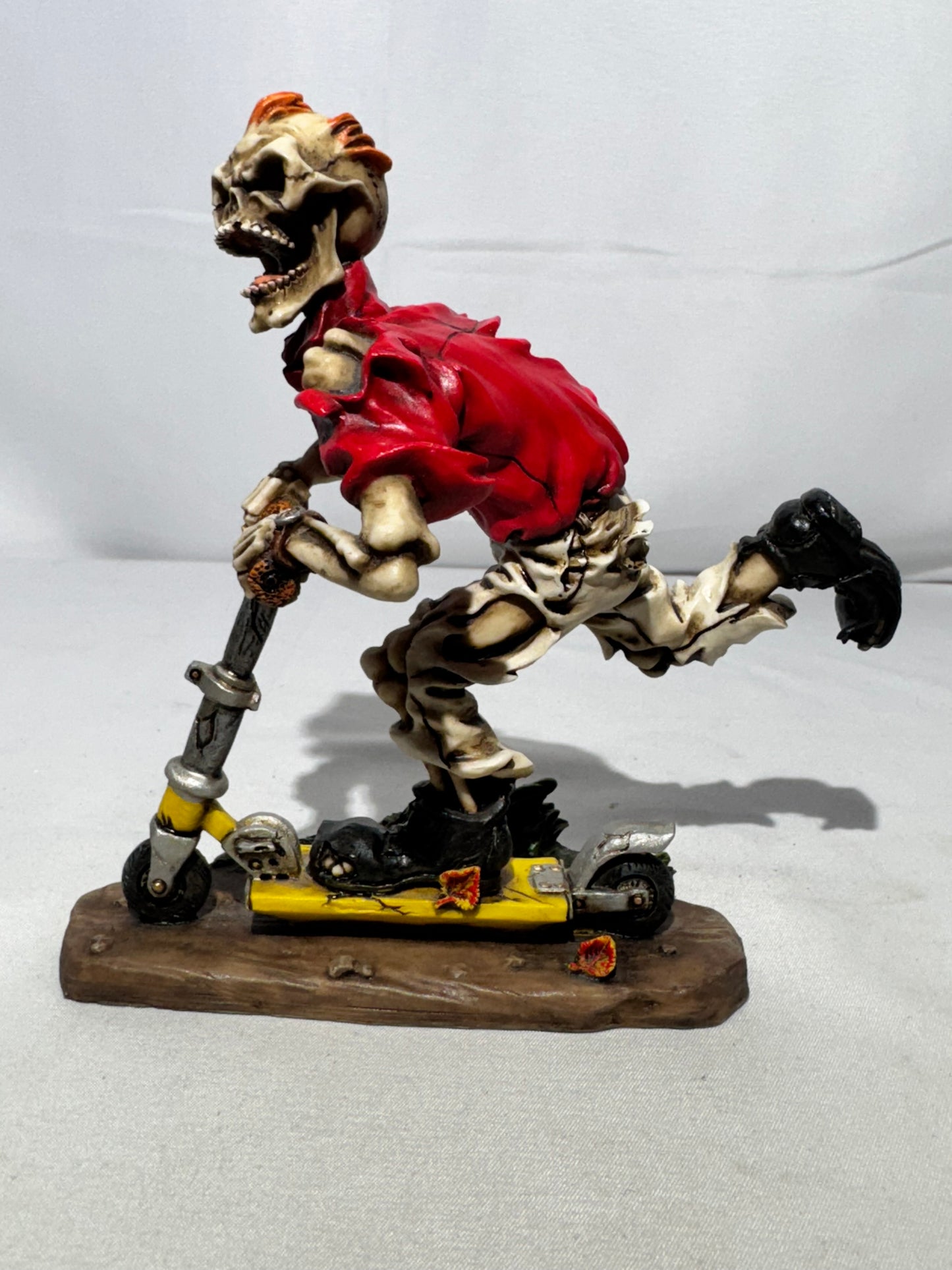 Summit Collection Skeleton on Scooter Figurine – Gothic Punk Decor