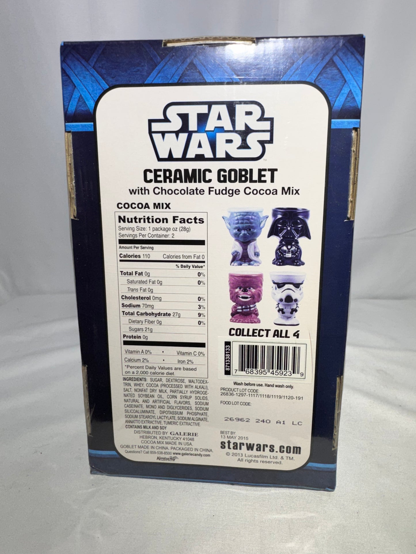 Star Wars Chewbacca Ceramic Goblet – Sealed Collectible Gift Set