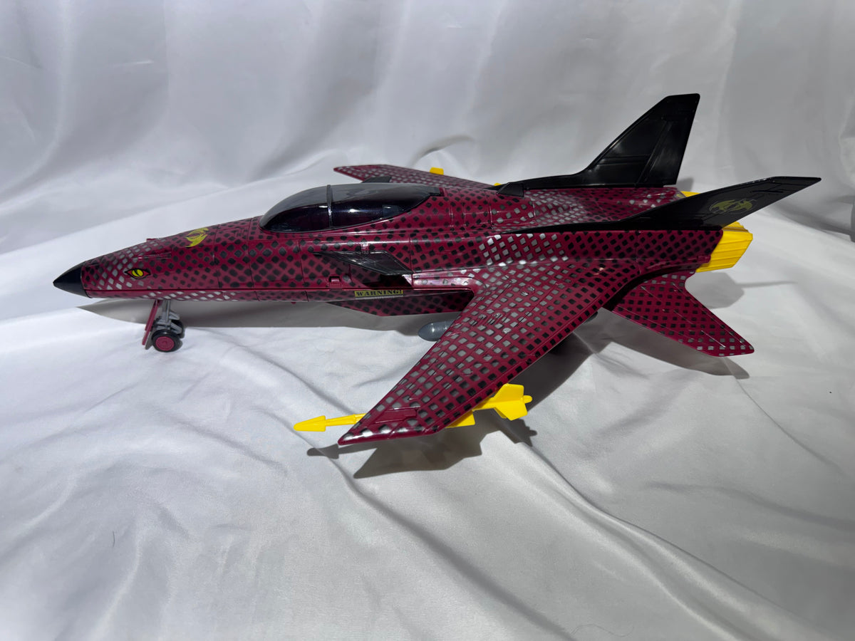 G.I. Joe Python Patrol Conquest X-30 Jet – Vintage – Working – Missing 1 Missile