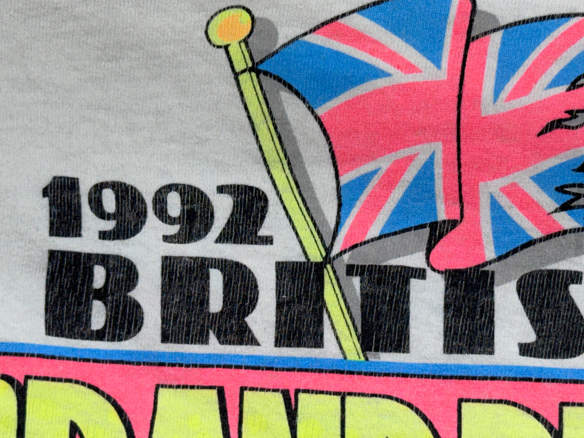 Vintage 1992 Donington Park British Grand Prix Motorcycle Racing T-Shirt – 90s