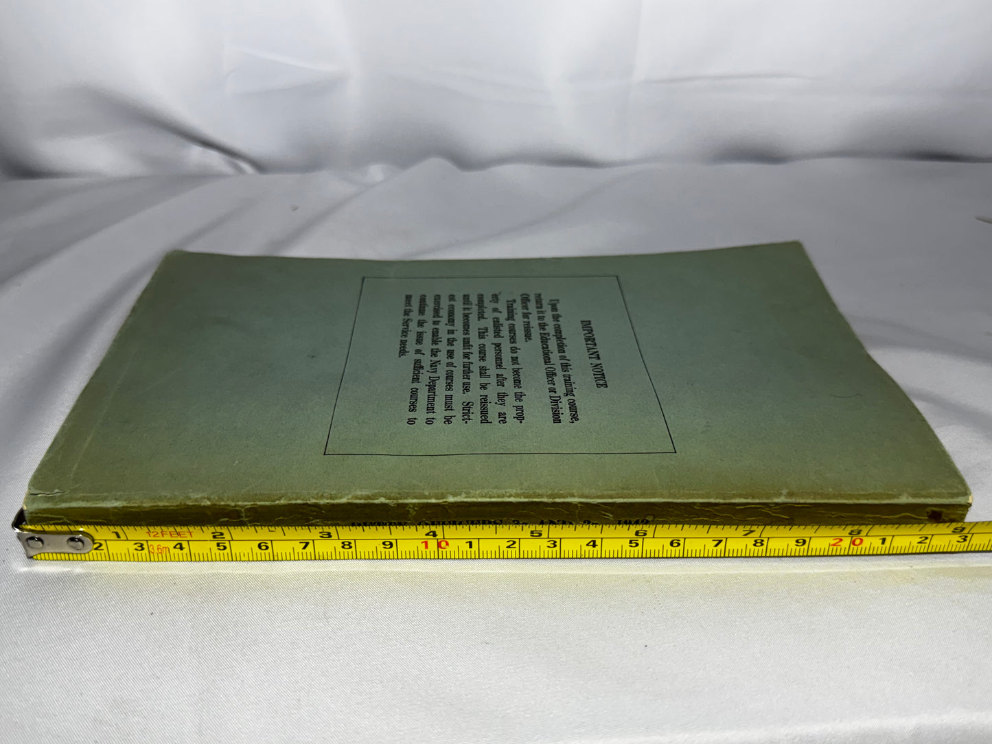 Vintage 1942 U.S. Navy General Training Course Petty Officers 3C & 2C WWII Manual - book