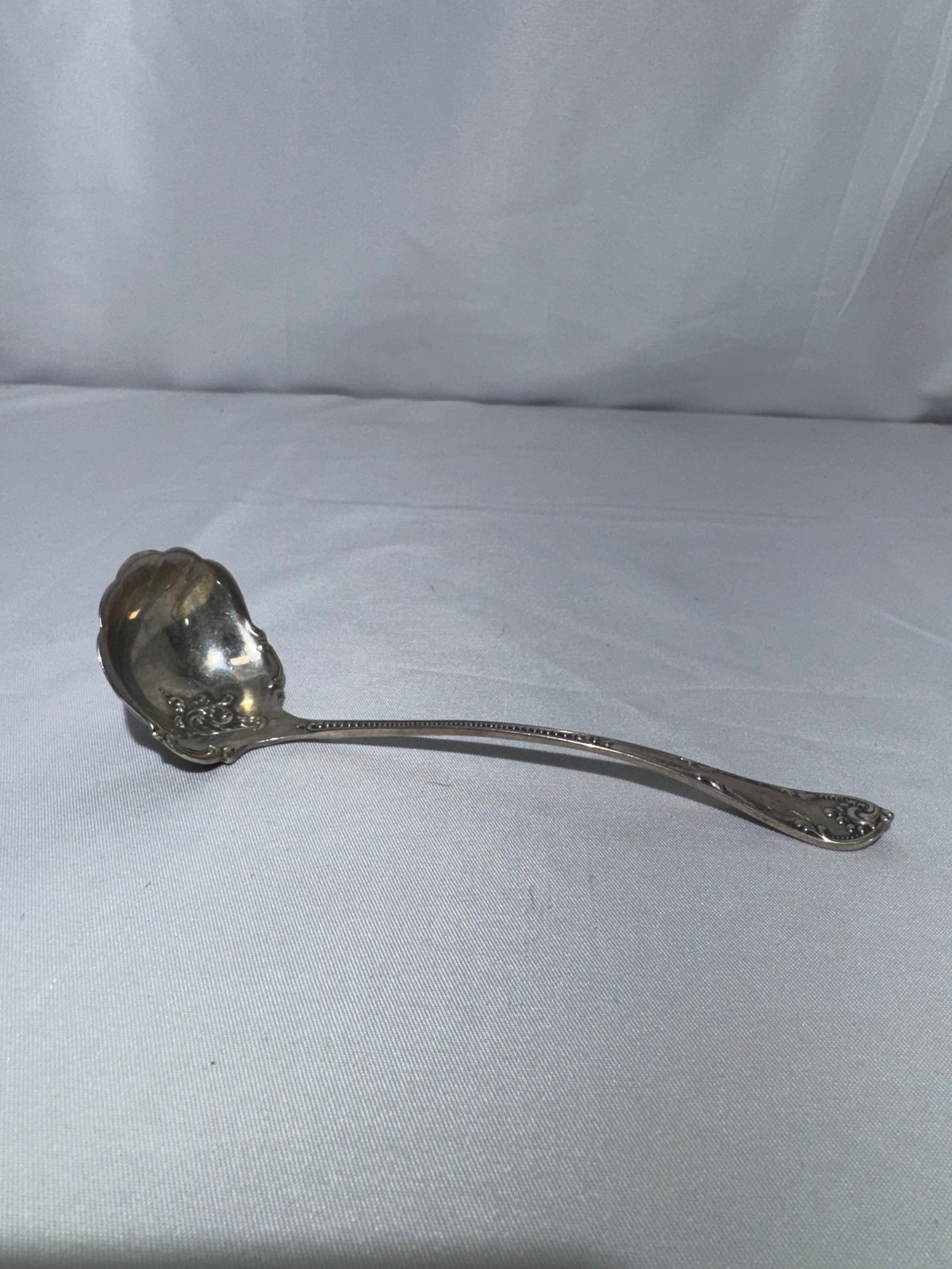 Vintage Wallace Old Atlanta Sterling Silver Cream Sauce Ladle RW&S Ornate