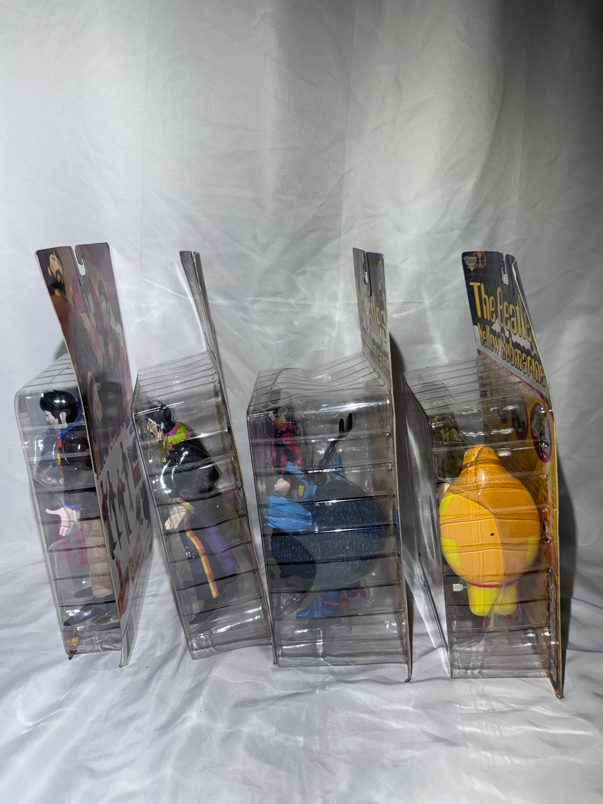 1999 McFarlane Toys The Beatles Yellow Submarine Action Figures – Complete Set of 4 – Factory Sealed