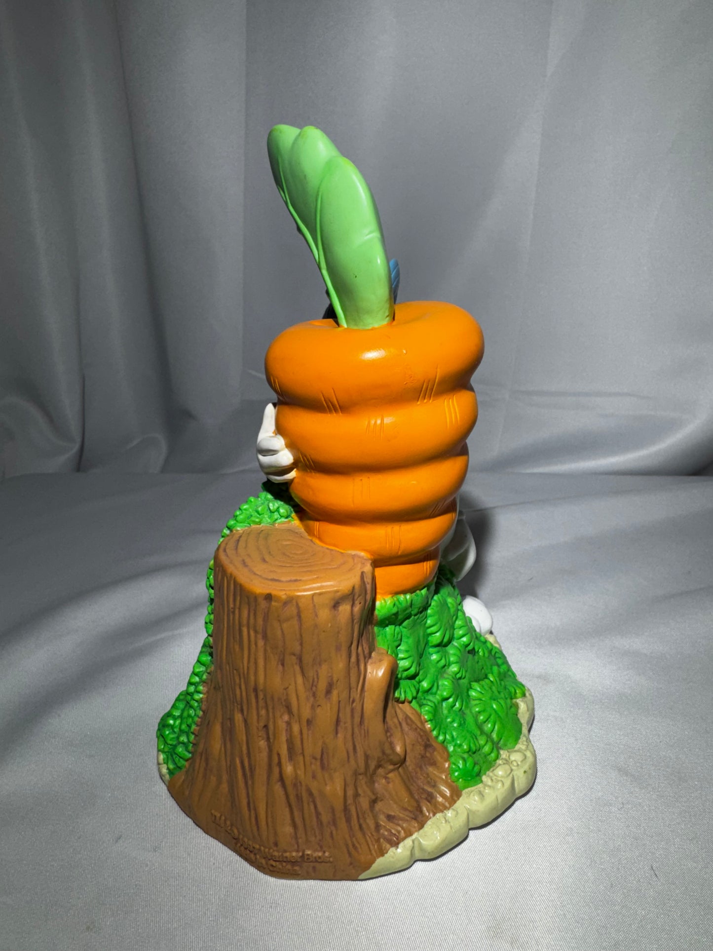 1998 Warner Bros Bugs Bunny Coin Bank Ceramic w/ Stopper Vintage Looney Tunes Carrot
