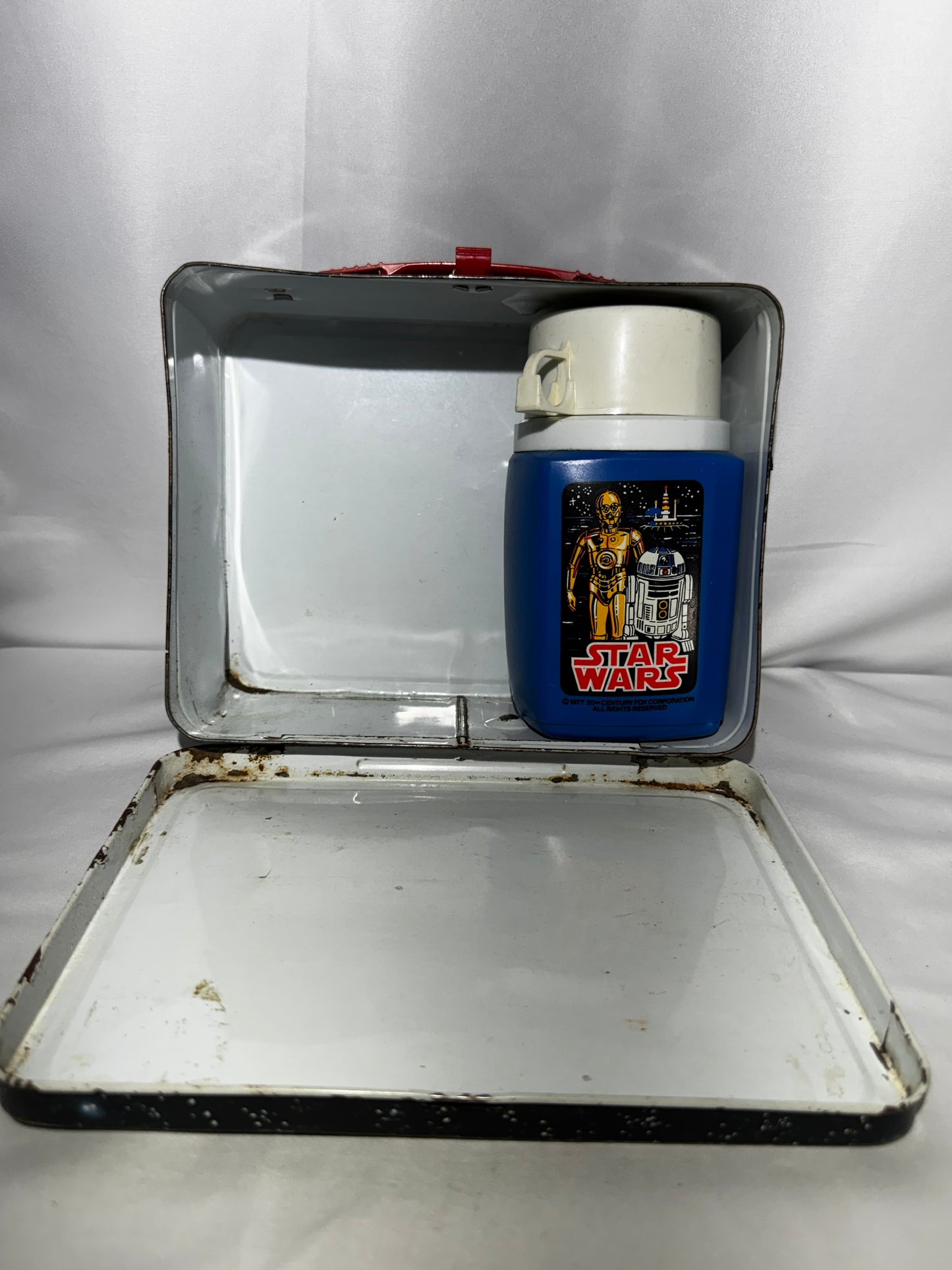 Vintage 1977 Star Wars Metal Lunchbox King-Seeley Thermos X-Wing & TIE Fighter