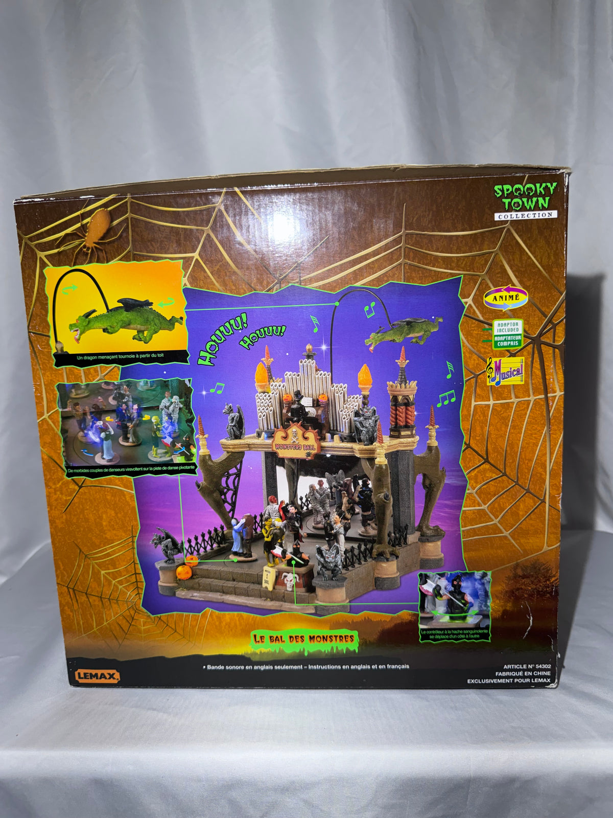 Retired Lemax Spooky Town Monsters Ball #54302 – 2005 – Complete & Tested!
