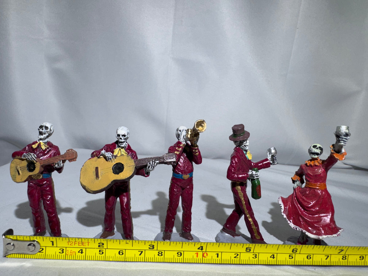 Lemax Spooky Town Fiesta De Los Muertos Set of 6 #52309 – 5 Figures – Missing 1