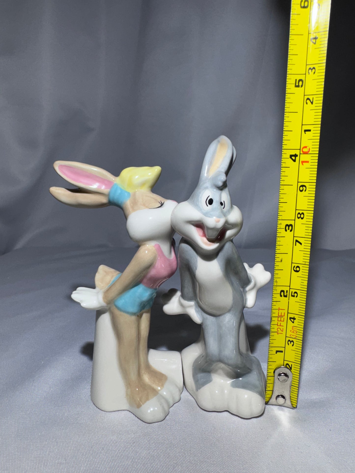 Vintage 2016 Looney Tunes Lola Bunny & Bugs Bunny Magnetic Salt & Pepper Shaker Set – Westland Giftware