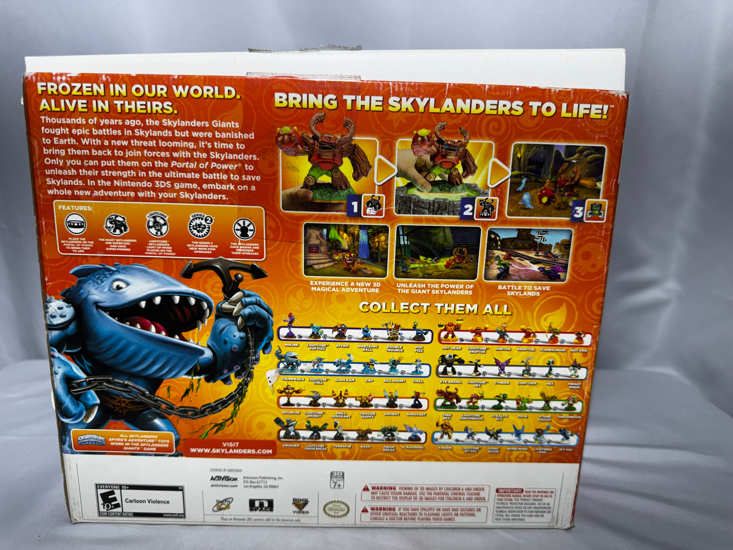 Skylanders Giants Starter Pack Nintendo 3DS Cynder Pop Fizz Tree Rex Sealed Extras