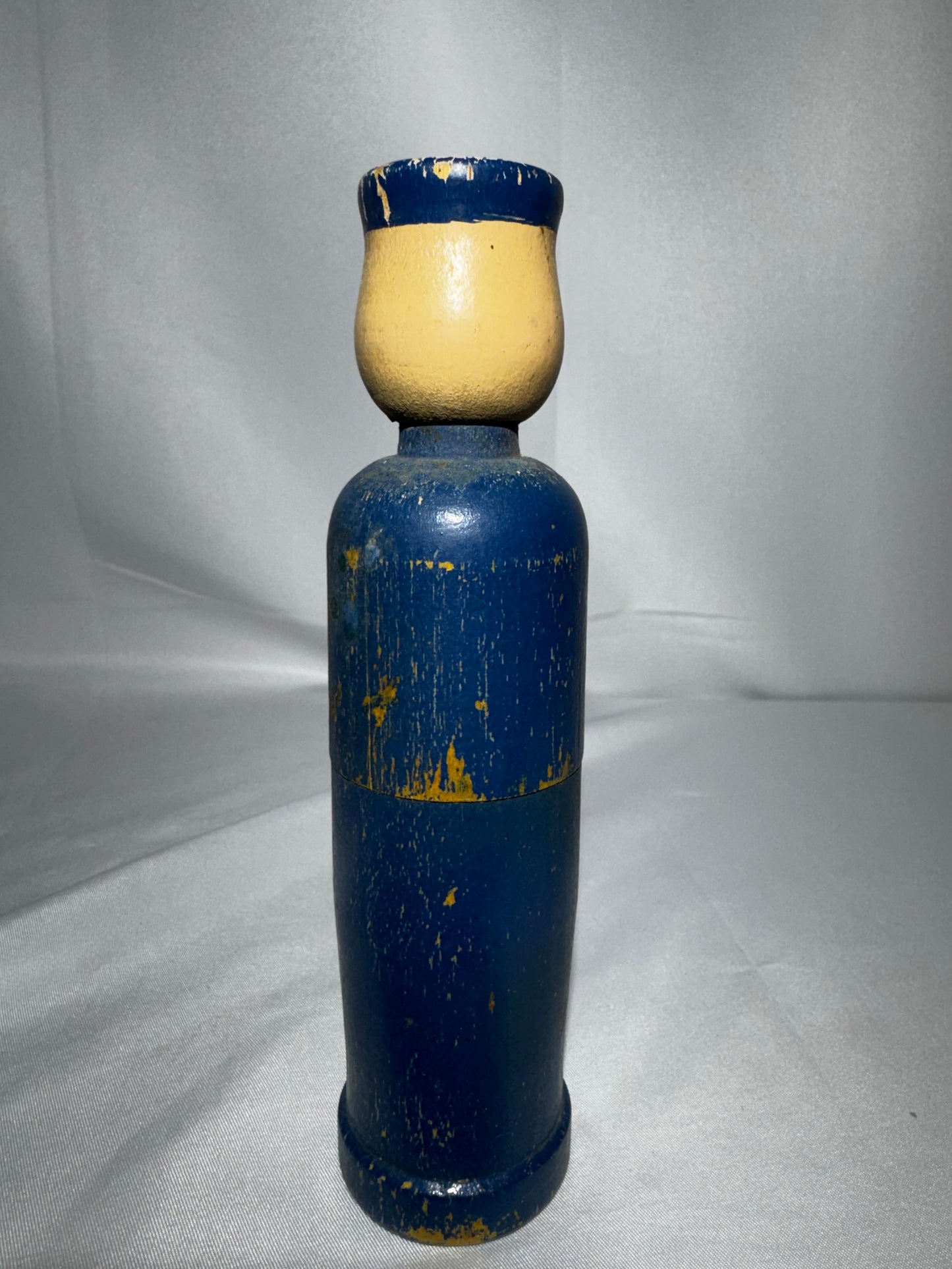 Vintage Brodhaven Wooden Policeman Crayon Holder Pencil Case Figure Toy Hand Painted 6.5”