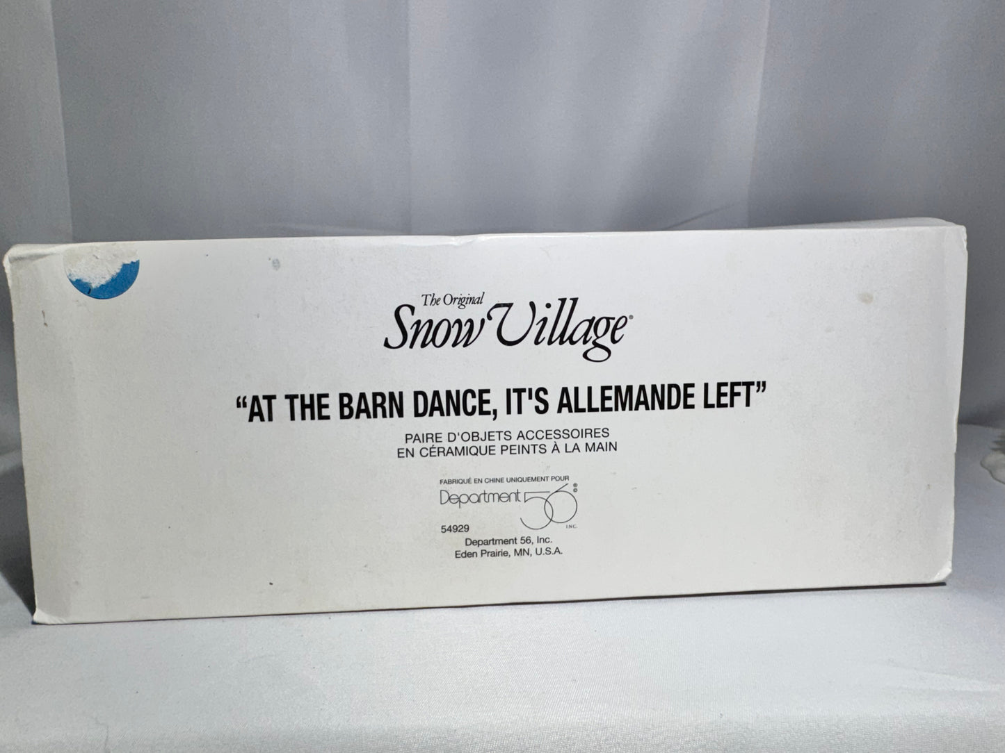Dept.56 “At the barn dance, It’s Allemande Left” Snow village accessories