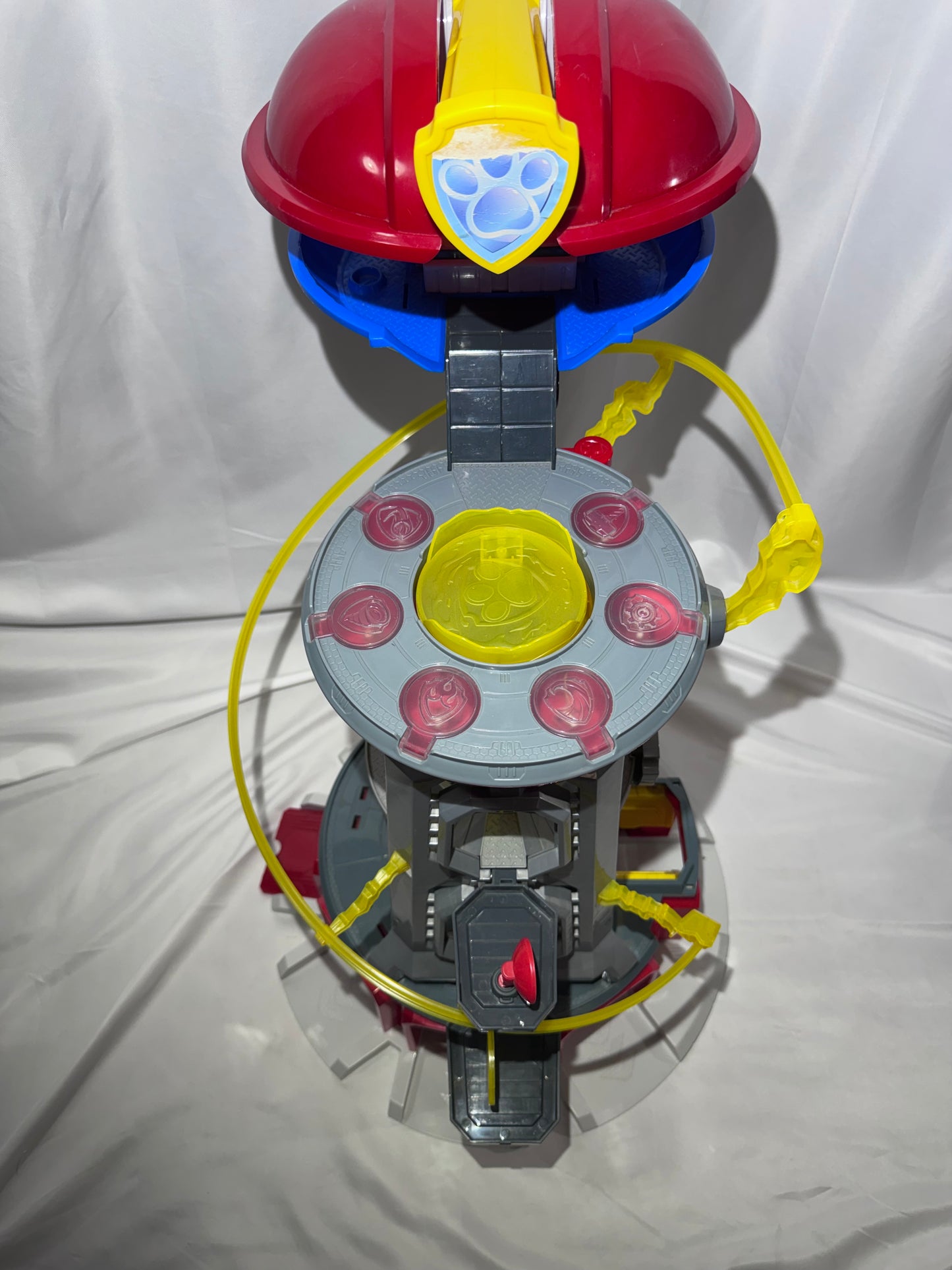 PAW Patrol Mighty Lookout Tower 2.75 FT Playset w/ Zipline Elevator Telescope + Pups Vehicles