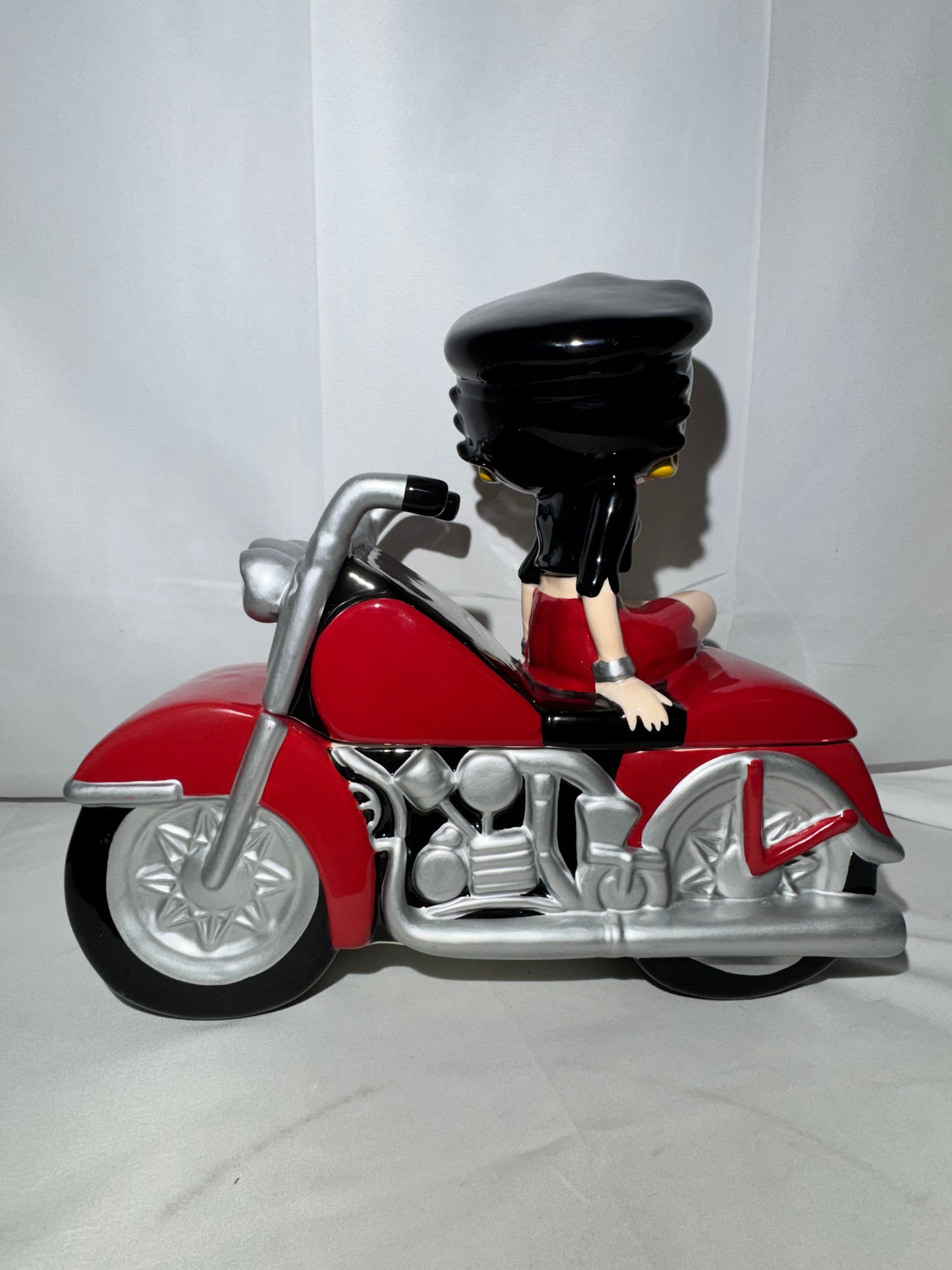Betty Boop Motorcycle Cookie Jar – First Edition – King Features Syndicate