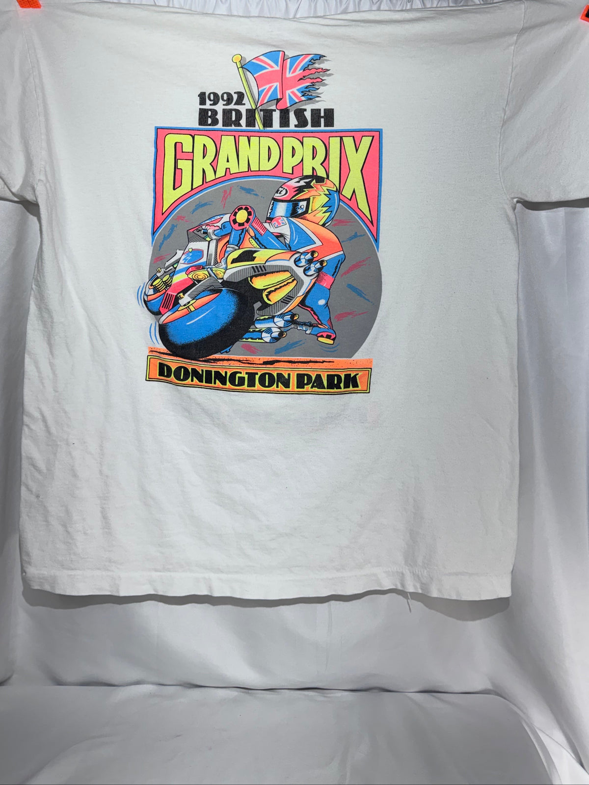 Vintage 1992 Donington Park British Grand Prix Motorcycle Racing T-Shirt – 90s