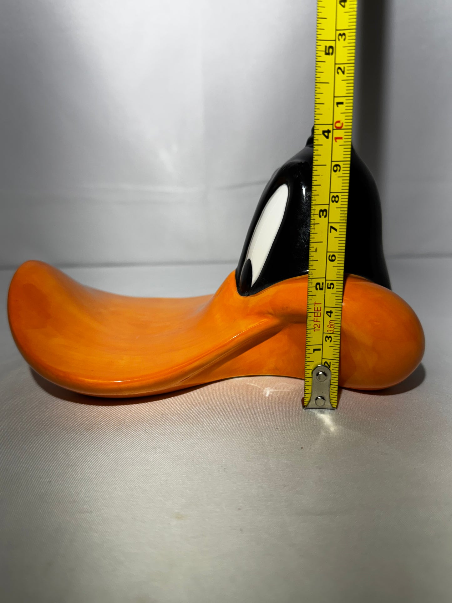 Vintage 1990s Warner Bros Looney Tunes Daffy Duck Ceramic Soap Dish