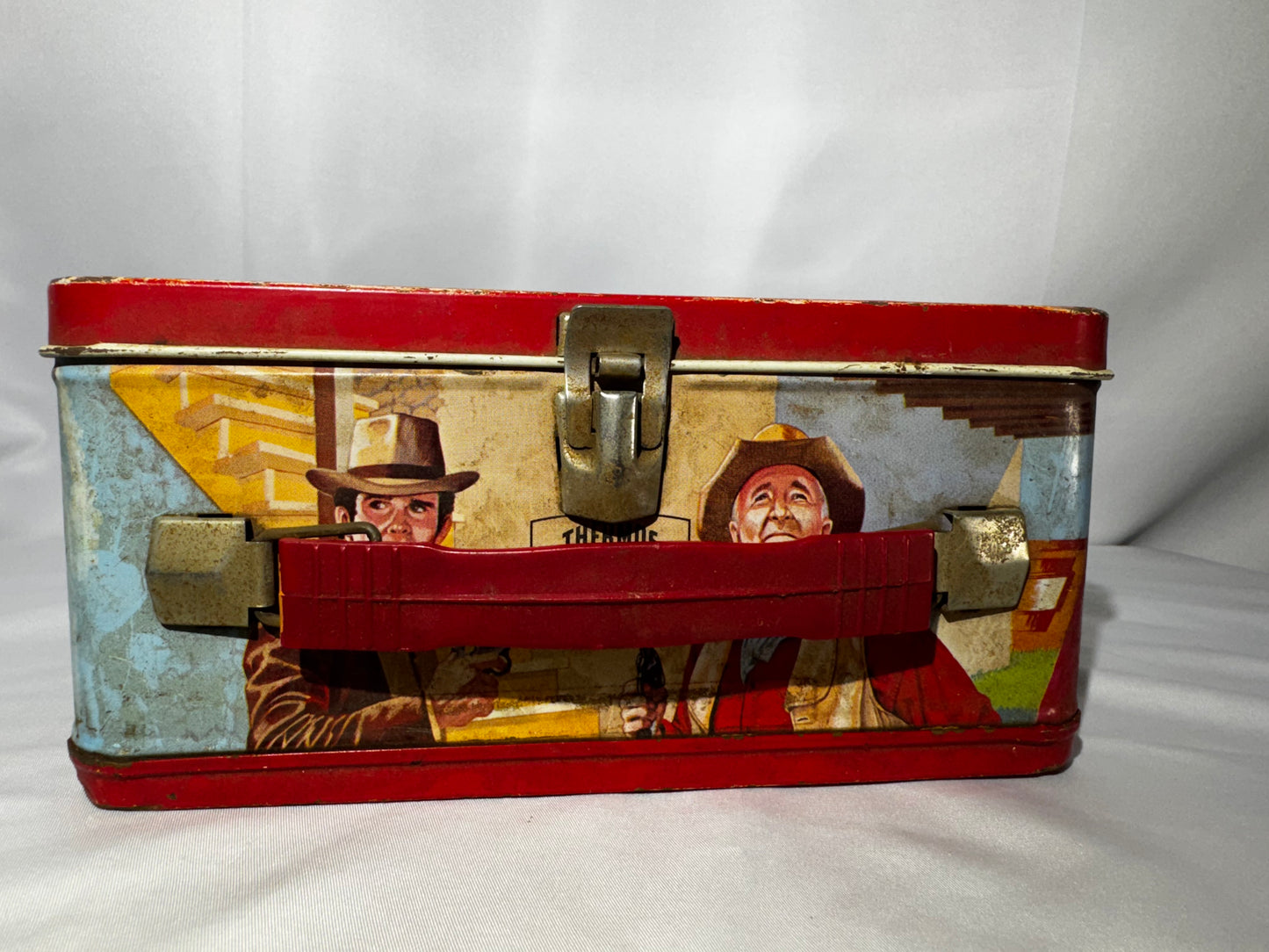 Vintage 1968 The Guns of Will Sonnett Metal Lunchbox – King-Seeley Thermos Co. Western TV Collectible no thermos