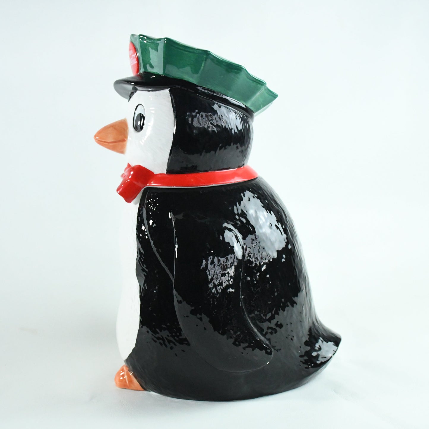 Coca-cola Penguin Cookie Jar-VTG-1997-ceramic