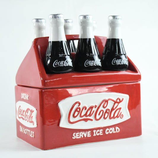 Coca-Cola 6 pack Cookie Jar-Retro- VTG