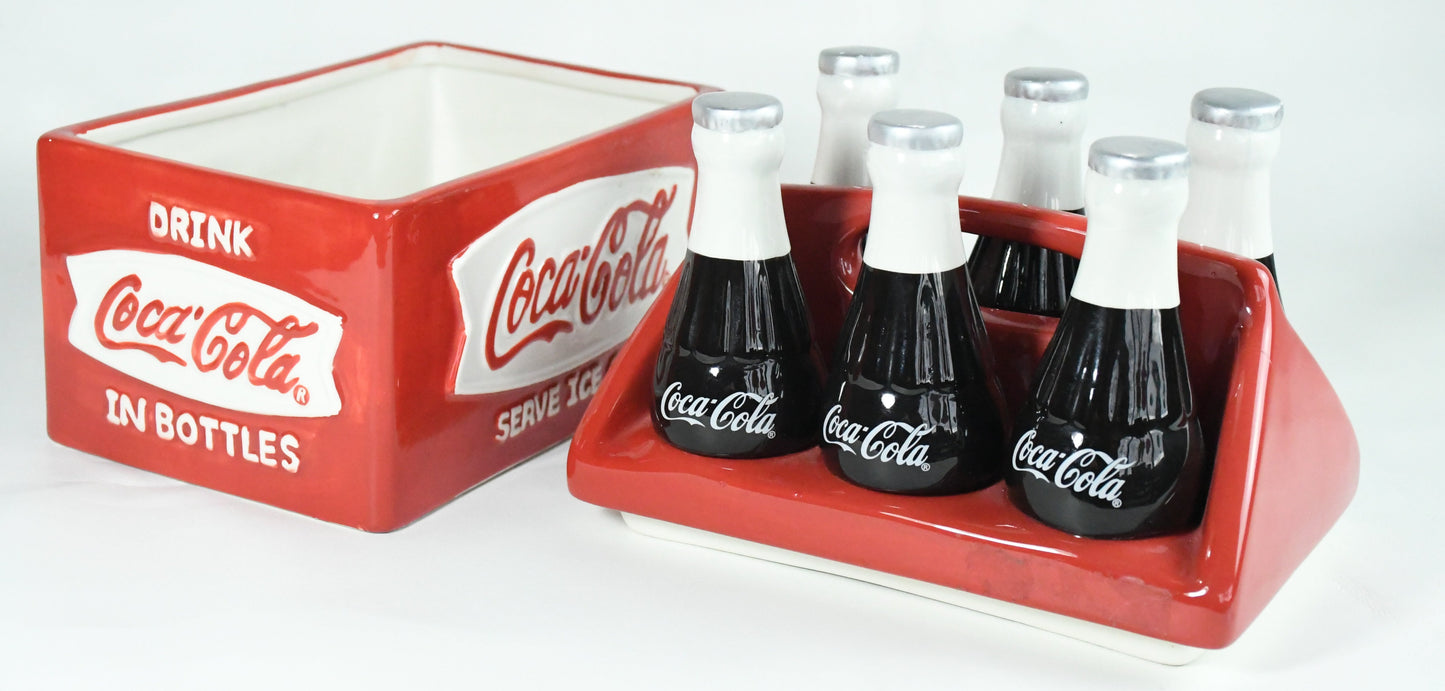 Large Classic Coca-Cola 6-pack - Cookie Jar- VTG