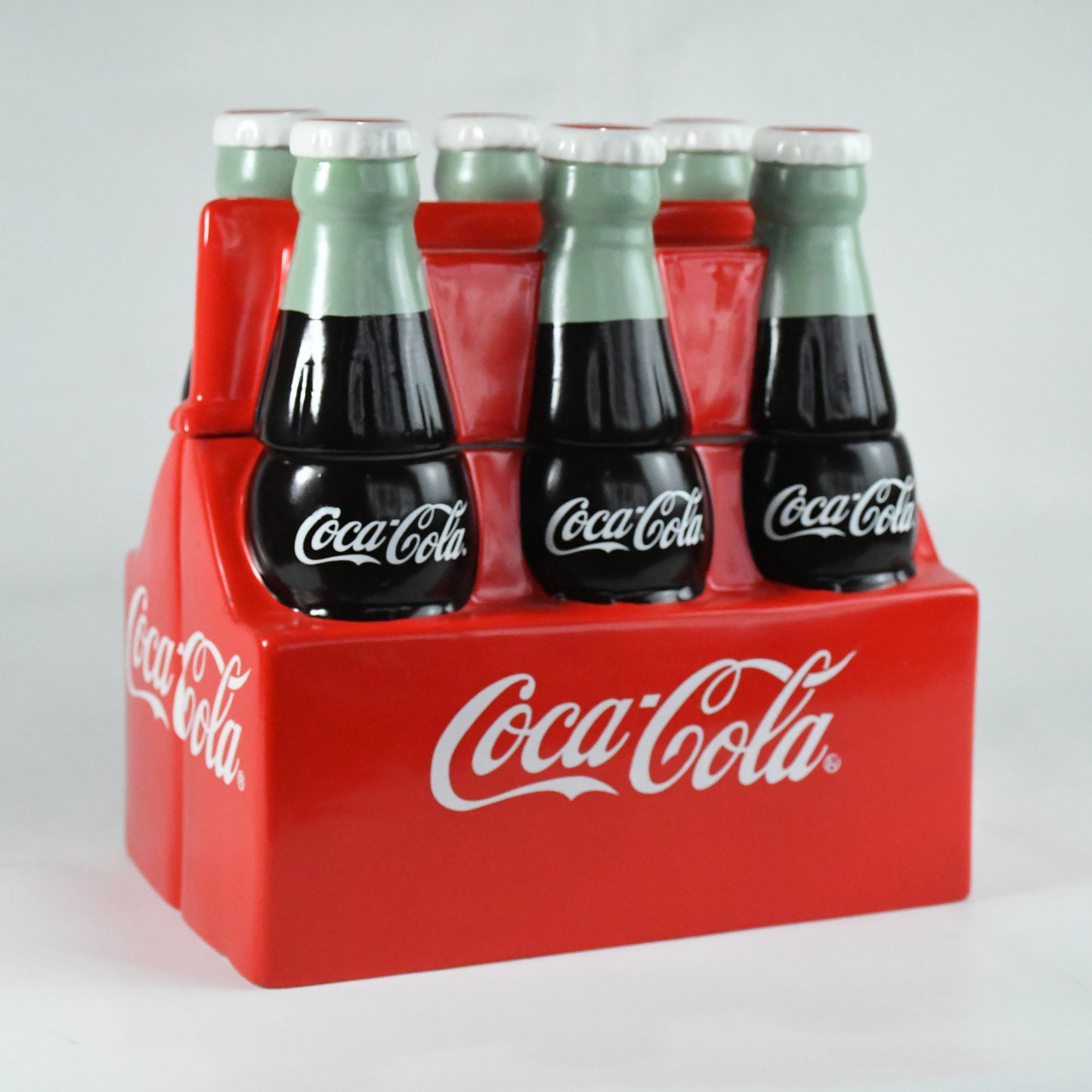 Large Classic Coca-Cola 6-pack - Cookie Jar- VTG