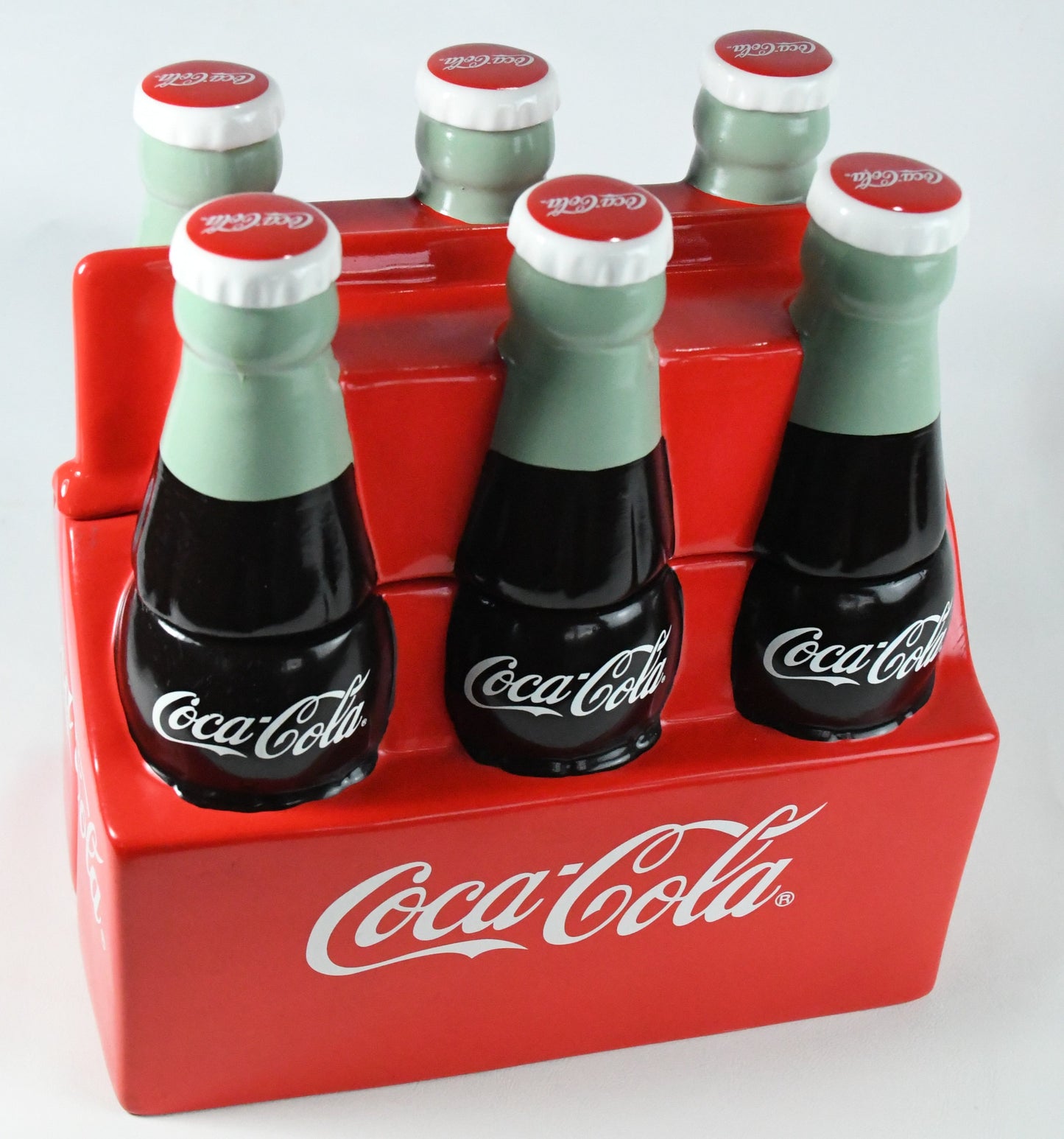 Large Classic Coca-Cola 6-pack - Cookie Jar- VTG