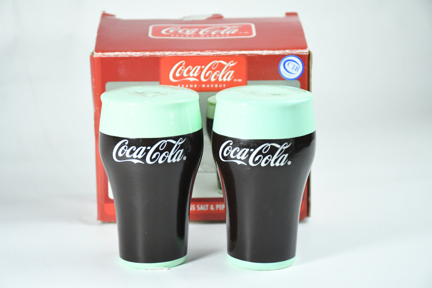 Coca-Cola Soda Glass Salt and Pepper Set - Marque-VTG