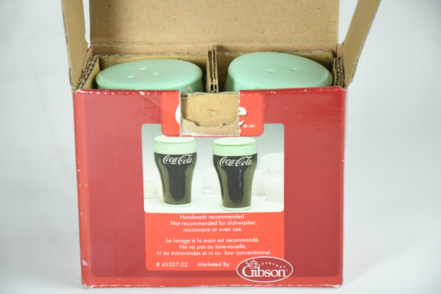 Coca-Cola Soda Glass Salt and Pepper Set - Marque-VTG