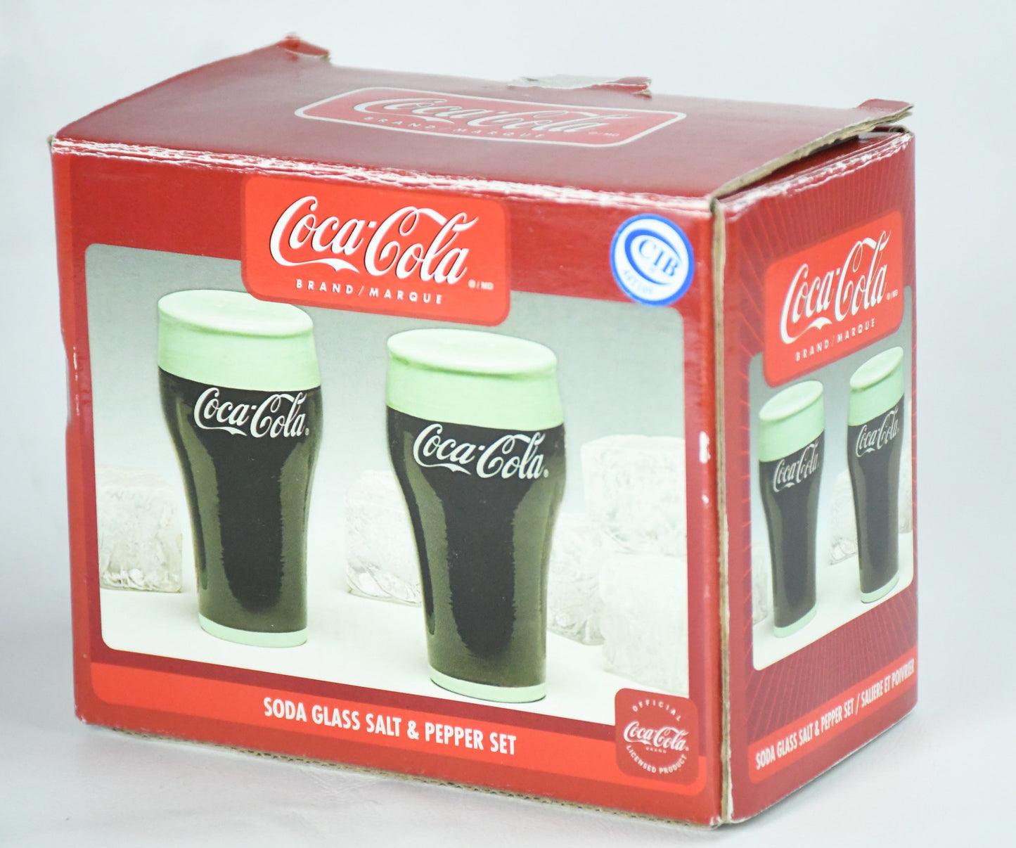 Coca-Cola Soda Glass Salt and Pepper Set - Marque-VTG