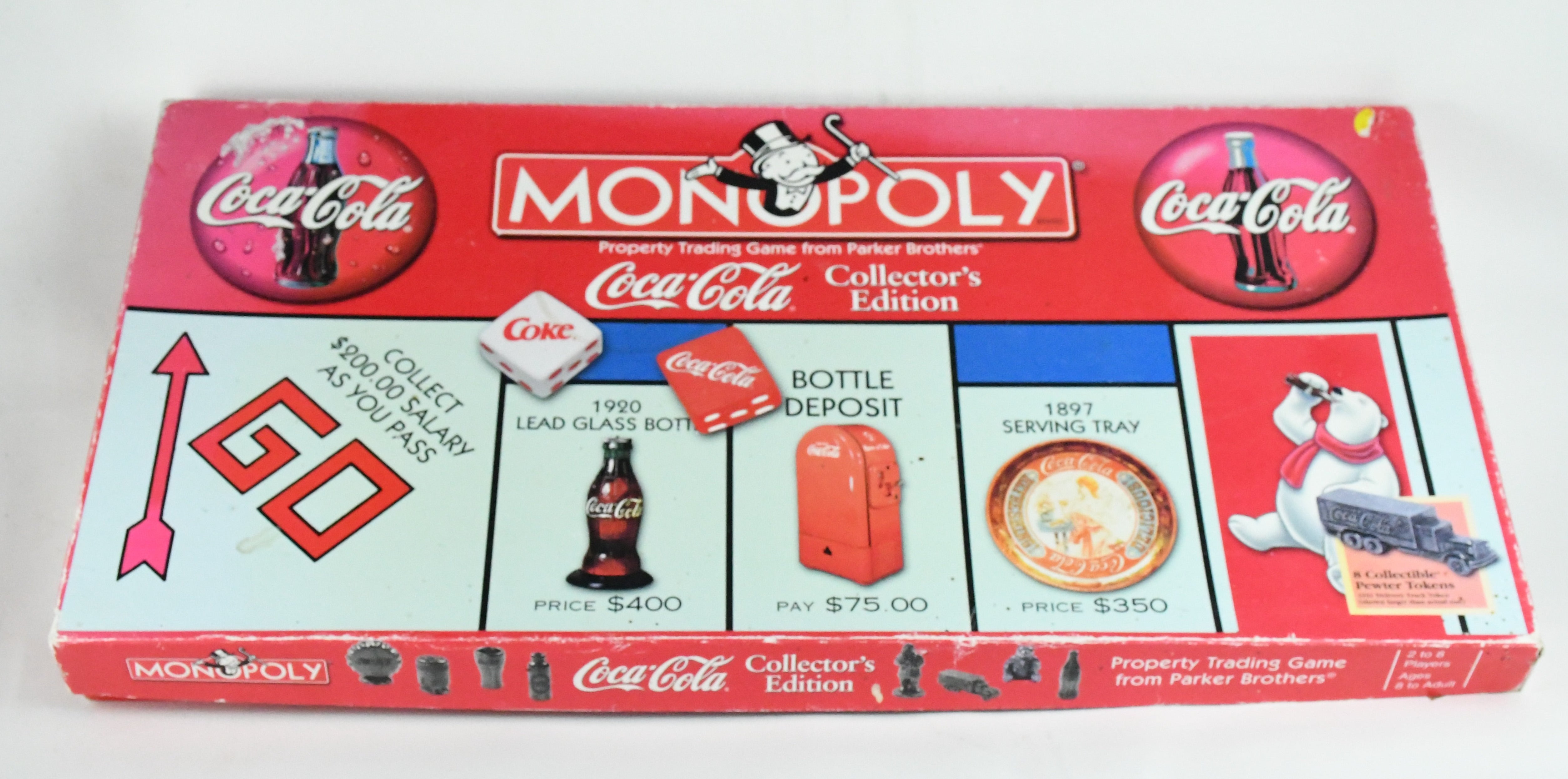 Coca-Cola Monopoly store 1999 CollectorsEdition with Pewter Tokens Like New Never Used