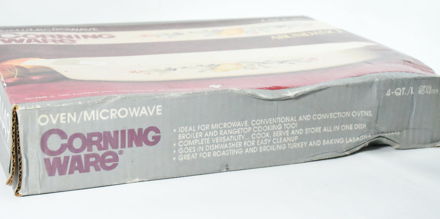 Corning Ware- Abundance -1992- 6014449- 4qt./L Open Roaster - Old in Box