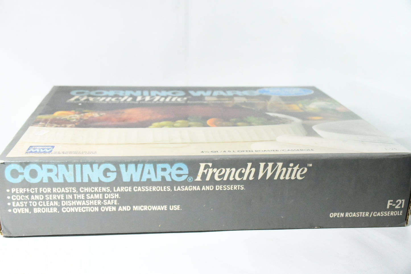 Corning WareF-12 French White Cooking Serving Roaster-4.5qt-Unopened Box