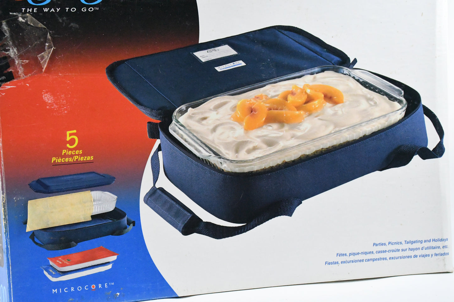 Pyrex Portables-6019400- Hot & Cold Food Carrier Set-5 piece set-1995