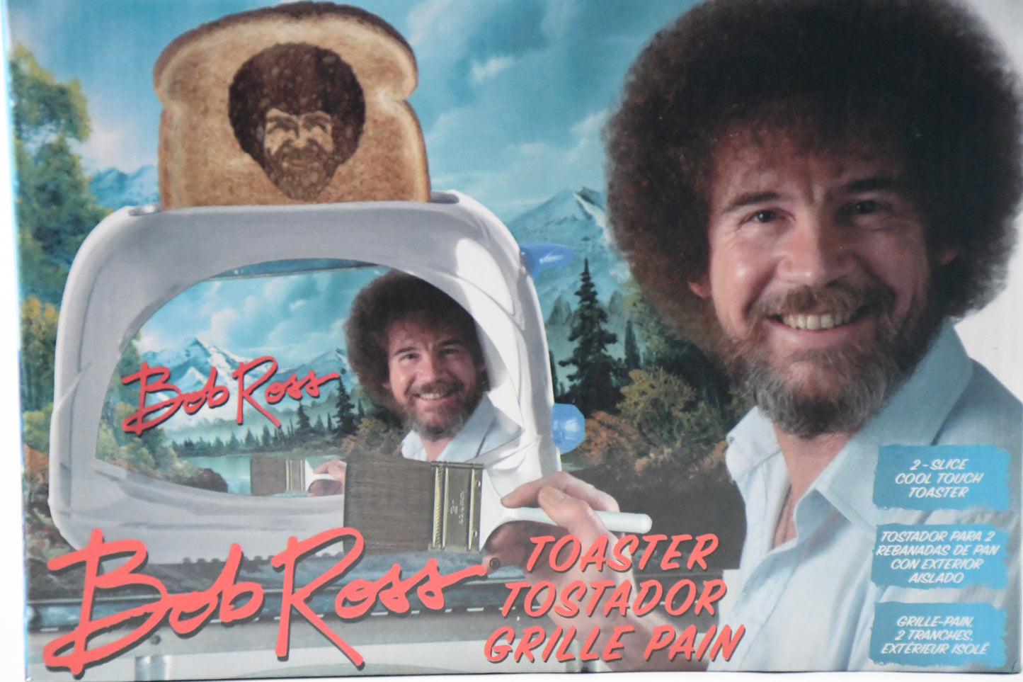 Bob Ross- Toaster -2 slice toaster -2017-in Box-Uncanny Brands-5614102