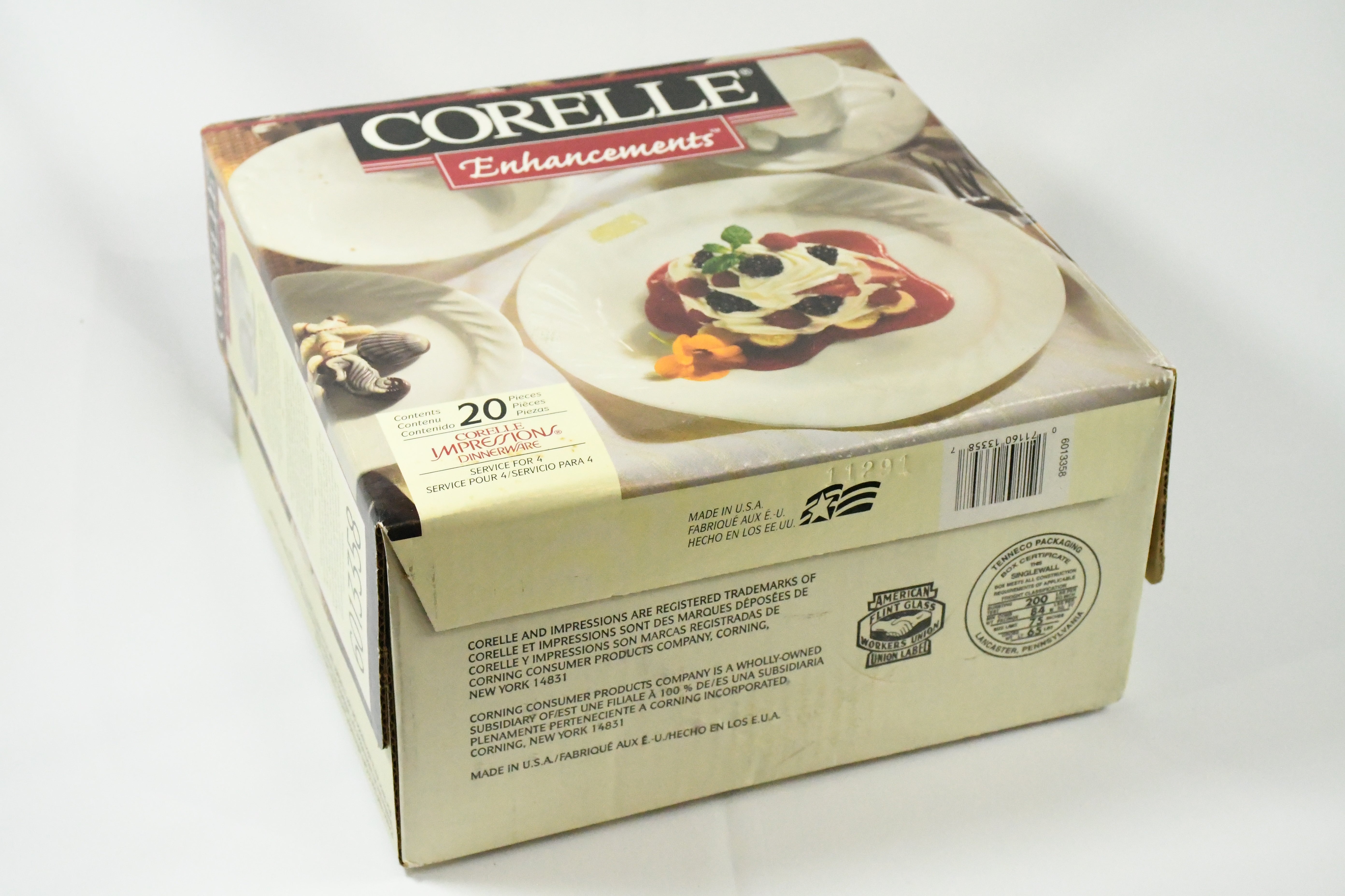 Corelle Enhancements Corelle Impressions dinnerware Service for 4 6013 Timeless Treasures Hub